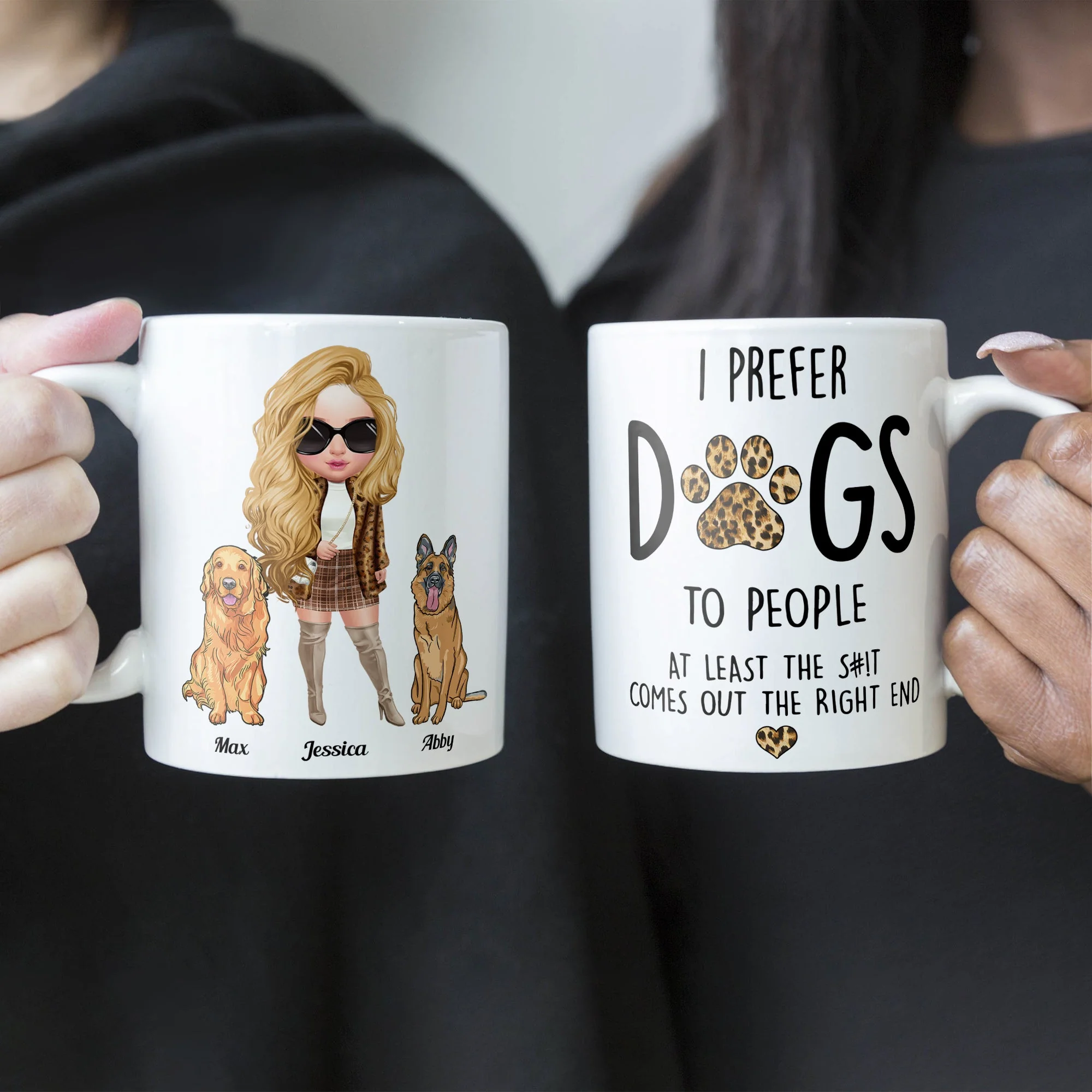 Prefer Dogs To People - Personalized Mug - Birthday Gift For Dog Mom Dog Lover - Image 5