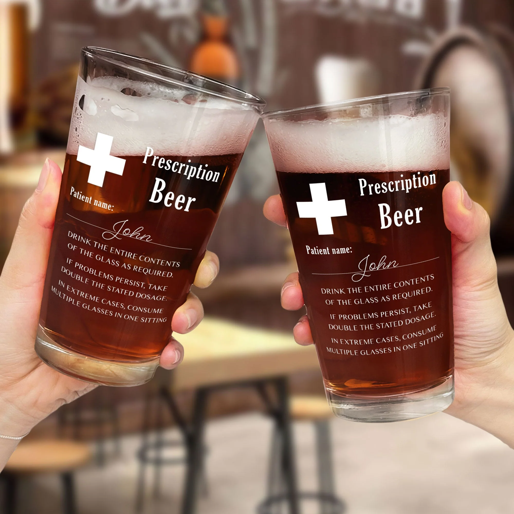 Prescription Beer - Personalized Beer Glass - Image 2