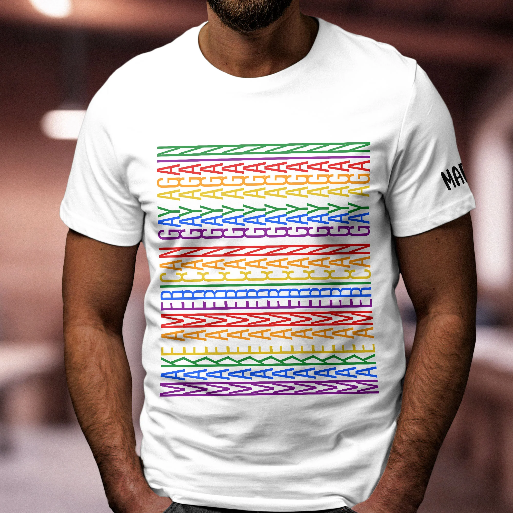 Pride Month LGBT Make American - Personalized Shirt - Image 4
