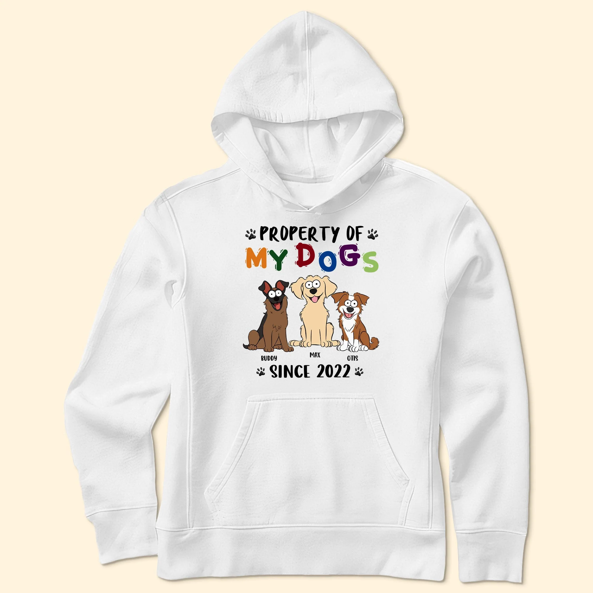 Property Of My Dogs Since - Personalized Shirt - Image 4