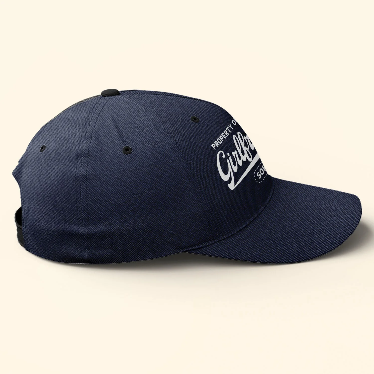Property Of My Hot Girlfriend - Personalized Classic Cap - Image 3