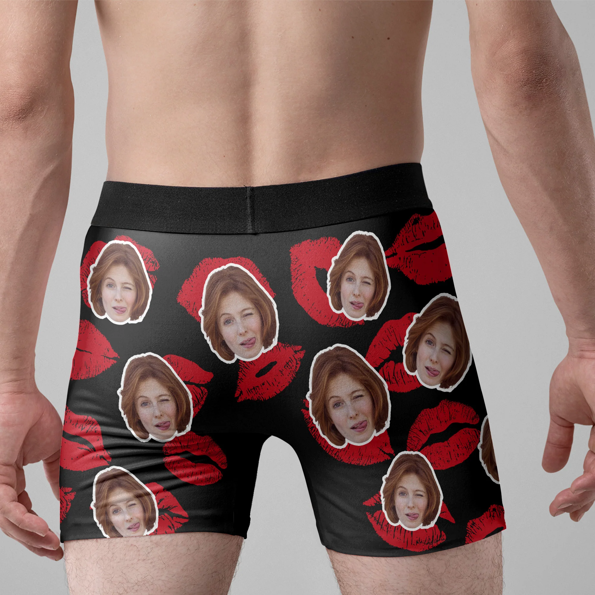 Property Of Wife, Girlfriend Valentine's Day Anniversary Gift For Husband, Boyfriend- Personalized Photo Men's Boxer Brief - Image 5