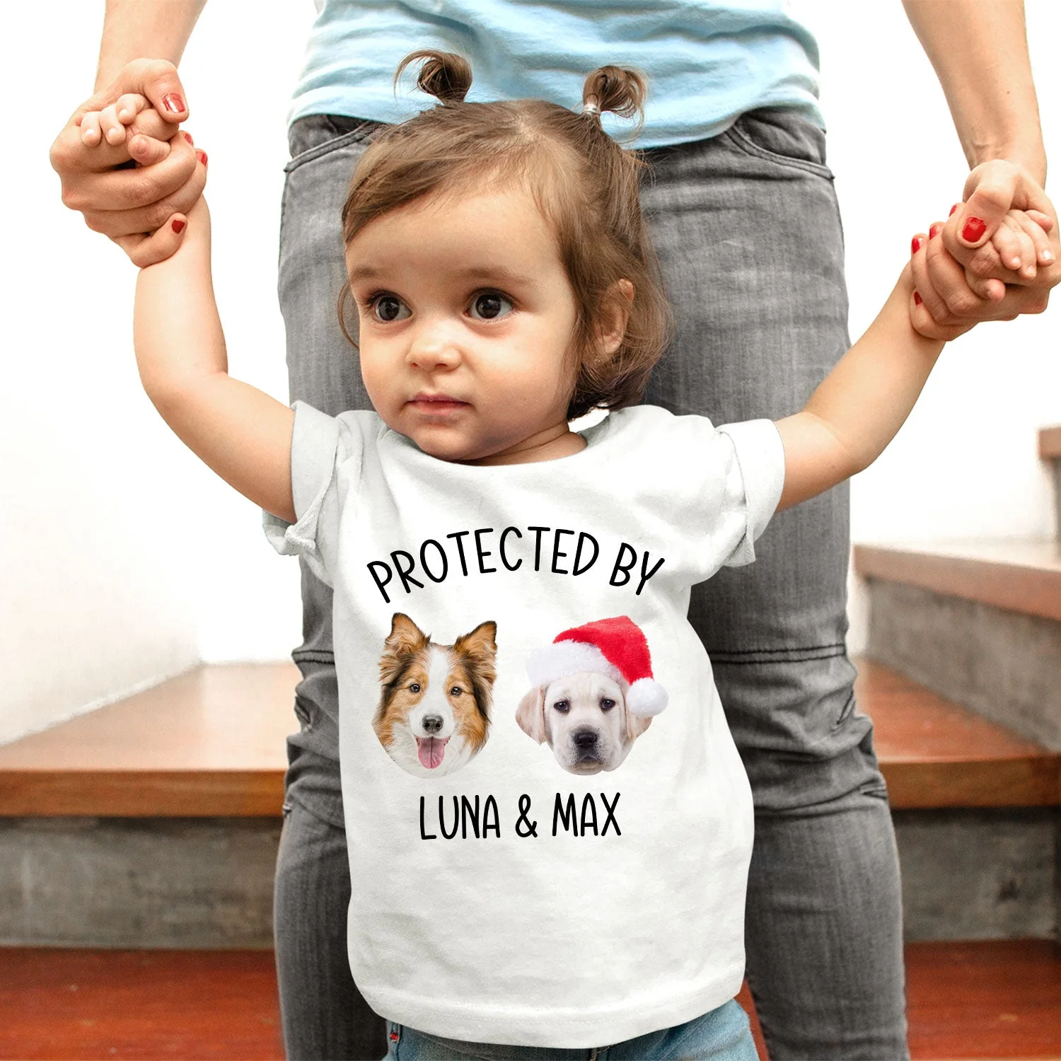 Protected By - Personalized Photo Baby Onesie - Image 5