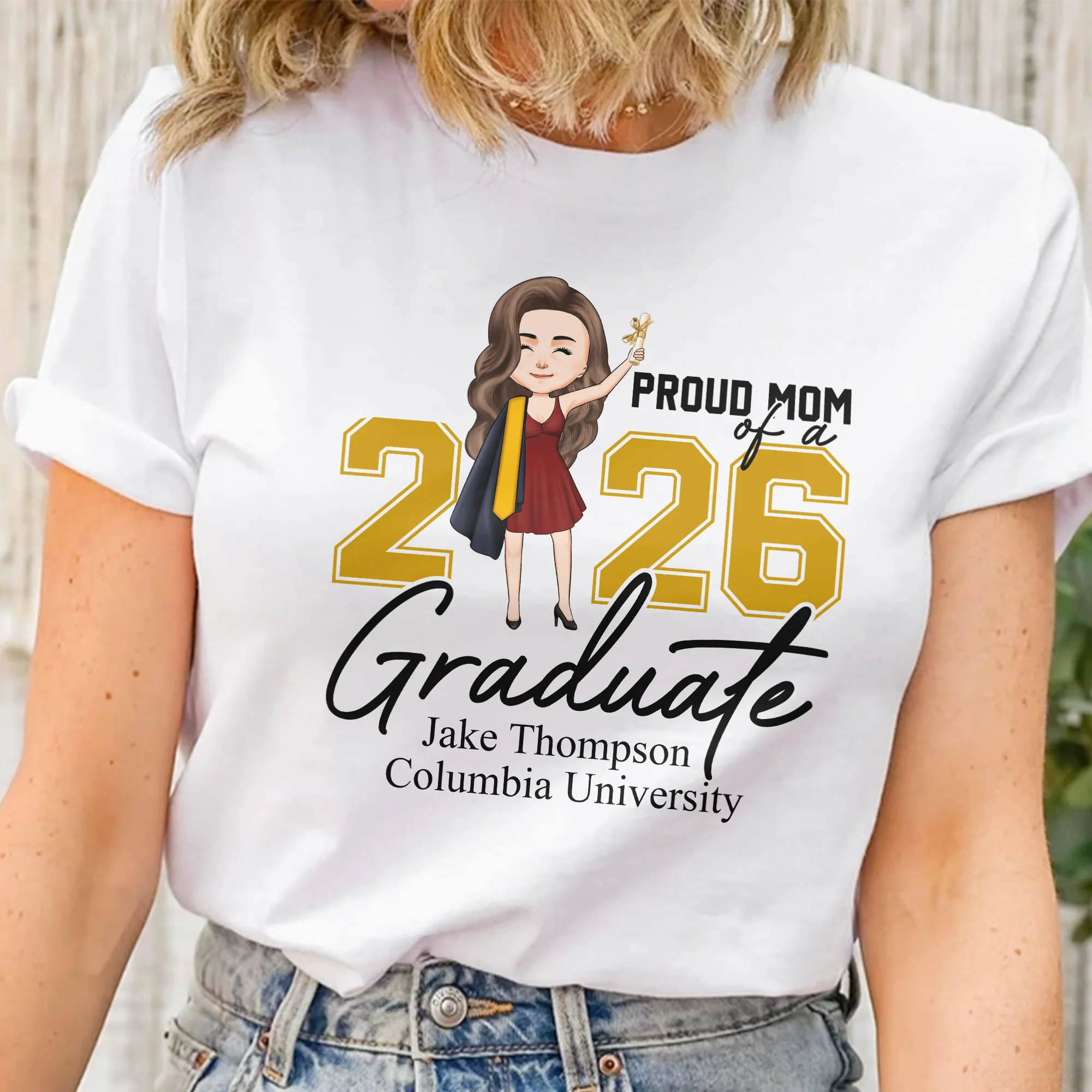 Proud Family Of A Graduate - Personalized Shirt - Image 2