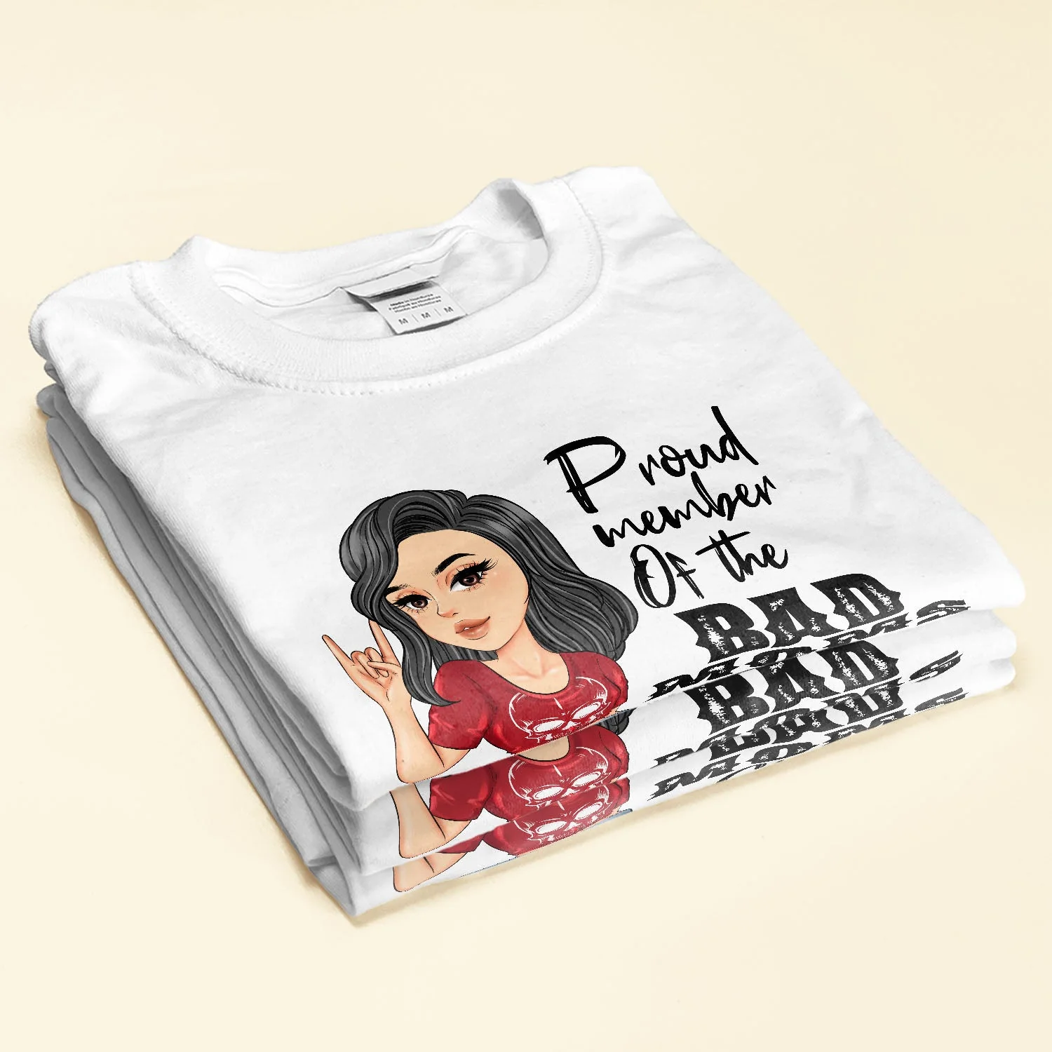 Proud Member Of The Bad Moms Club - Personalized Shirt - Birthday, Mother's day Gift For Mother, Mom, Mama - Image 2