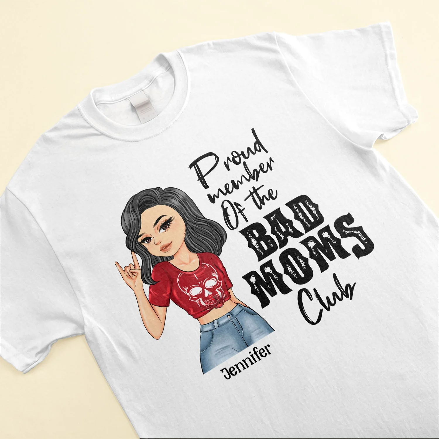 Proud Member Of The Bad Moms Club - Personalized Shirt - Birthday, Mother's day Gift For Mother, Mom, Mama - Image 3
