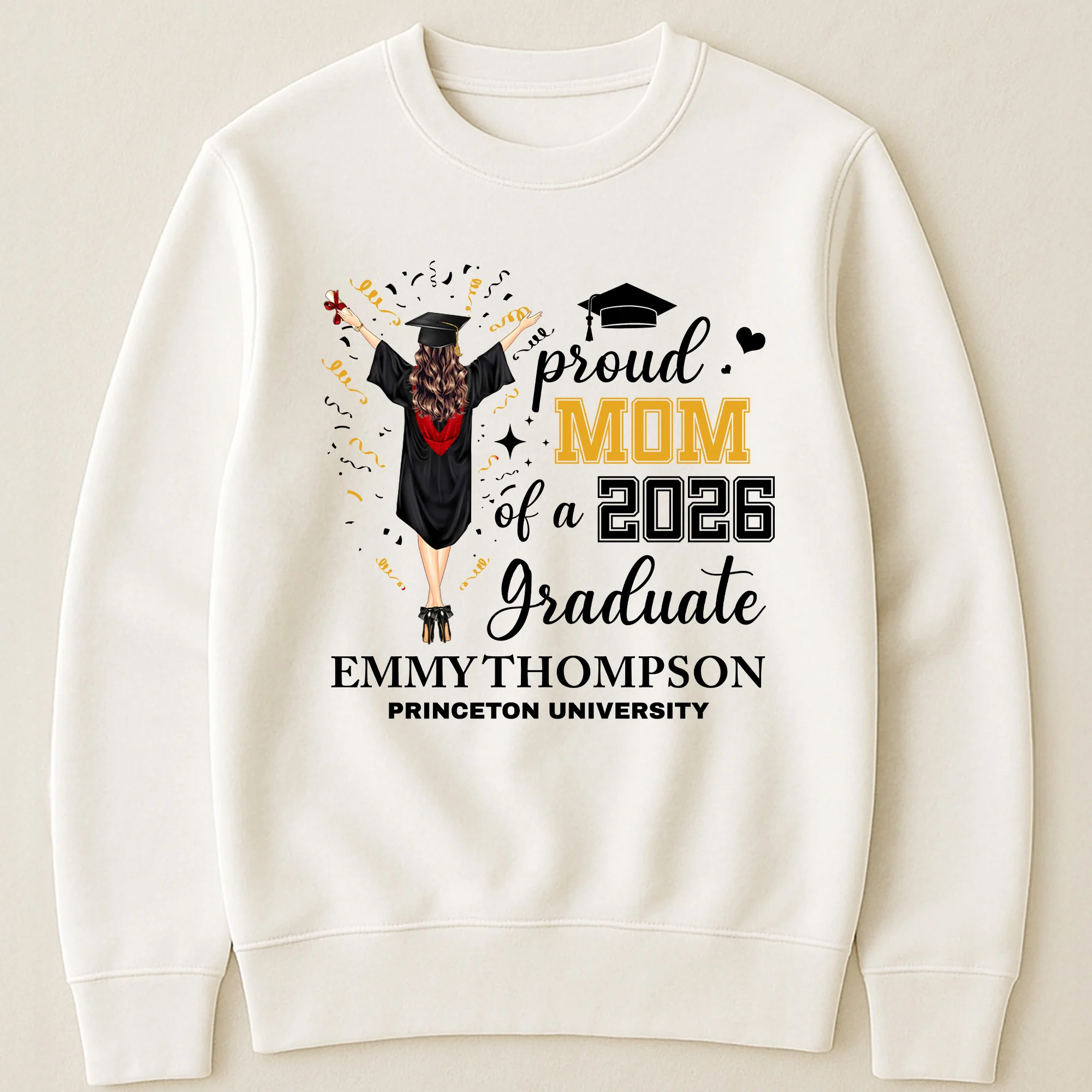 Proud Mom Dad Family Of A Graduate - Personalized Shirt - Image 3