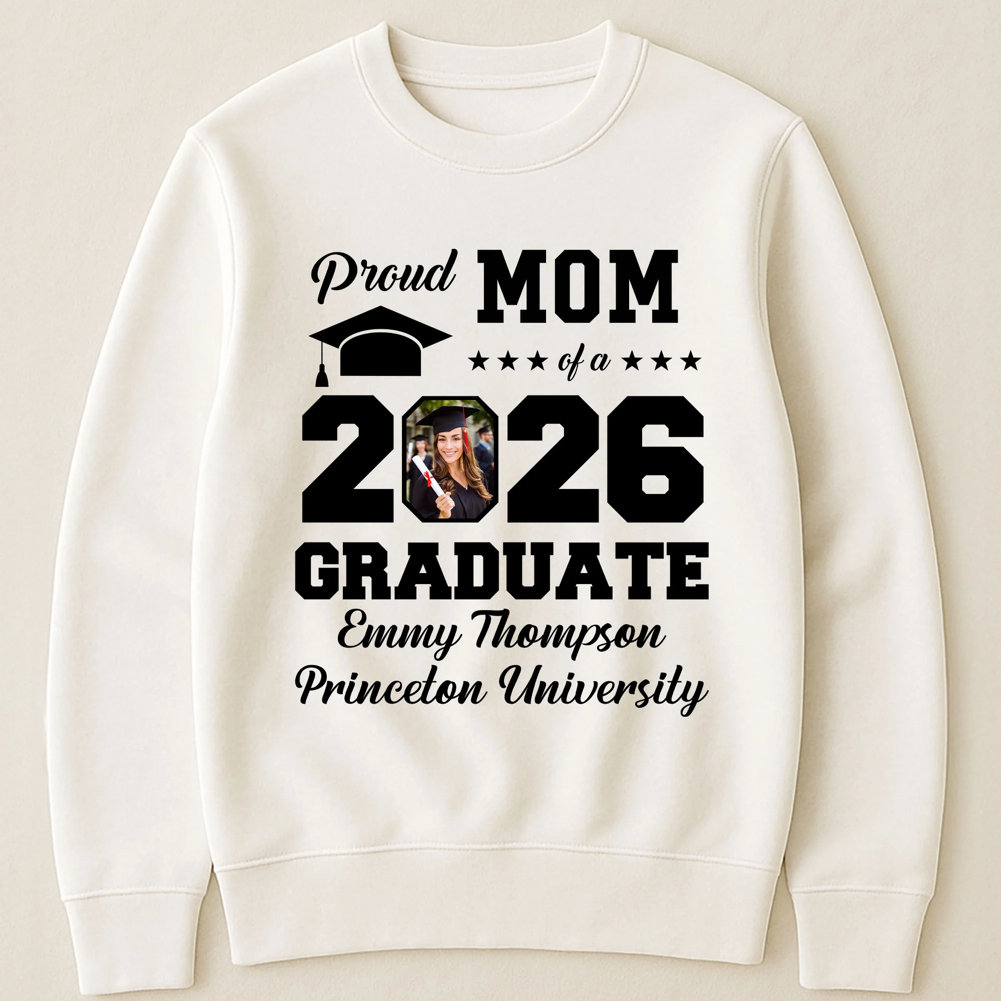Proud Mom Of A Graduate - Personalized Photo Shirt - Image 4