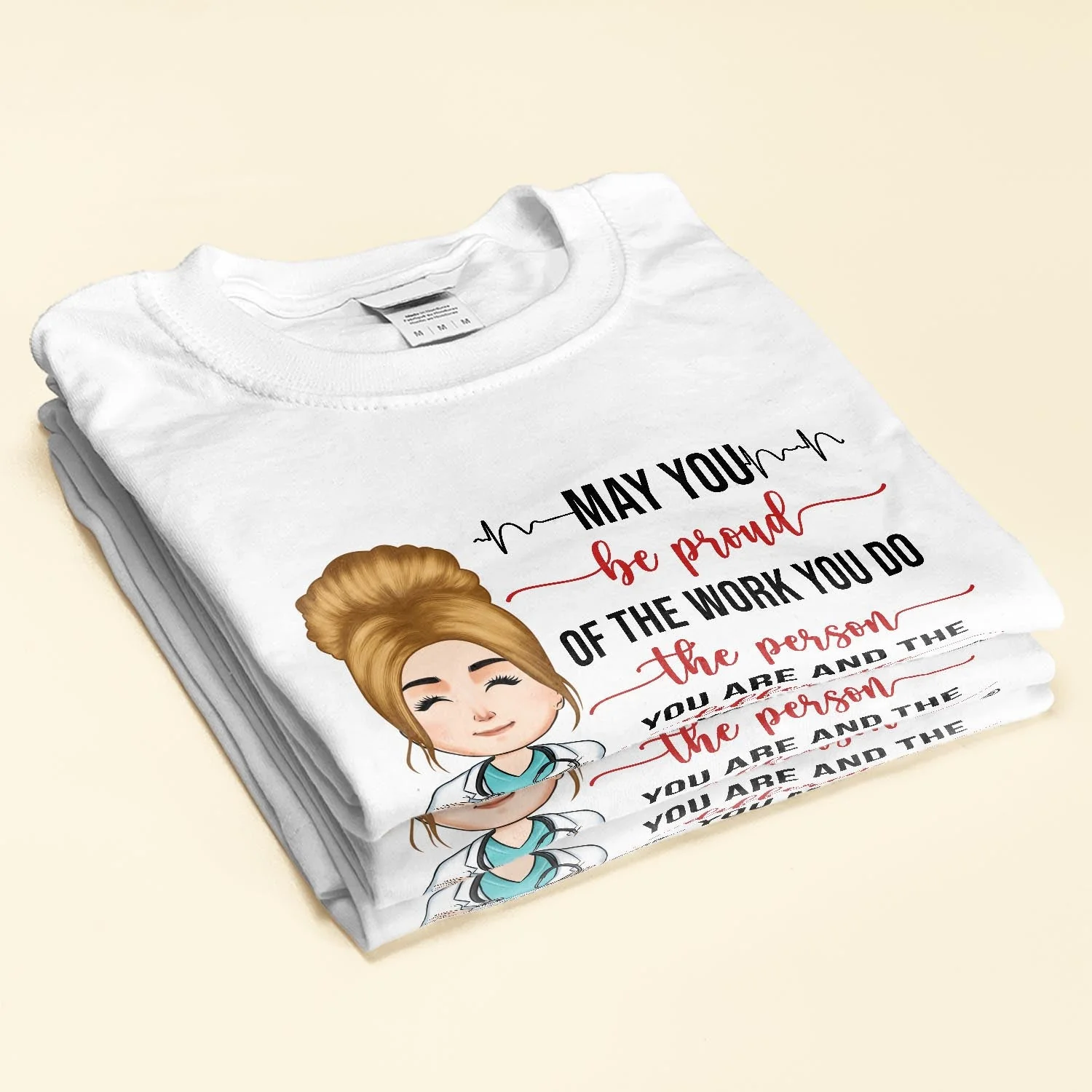 Proud Of The Work You Do #Nurselife - Personalized Shirt - Birthday Gift For Nurse, Doctor - Image 2