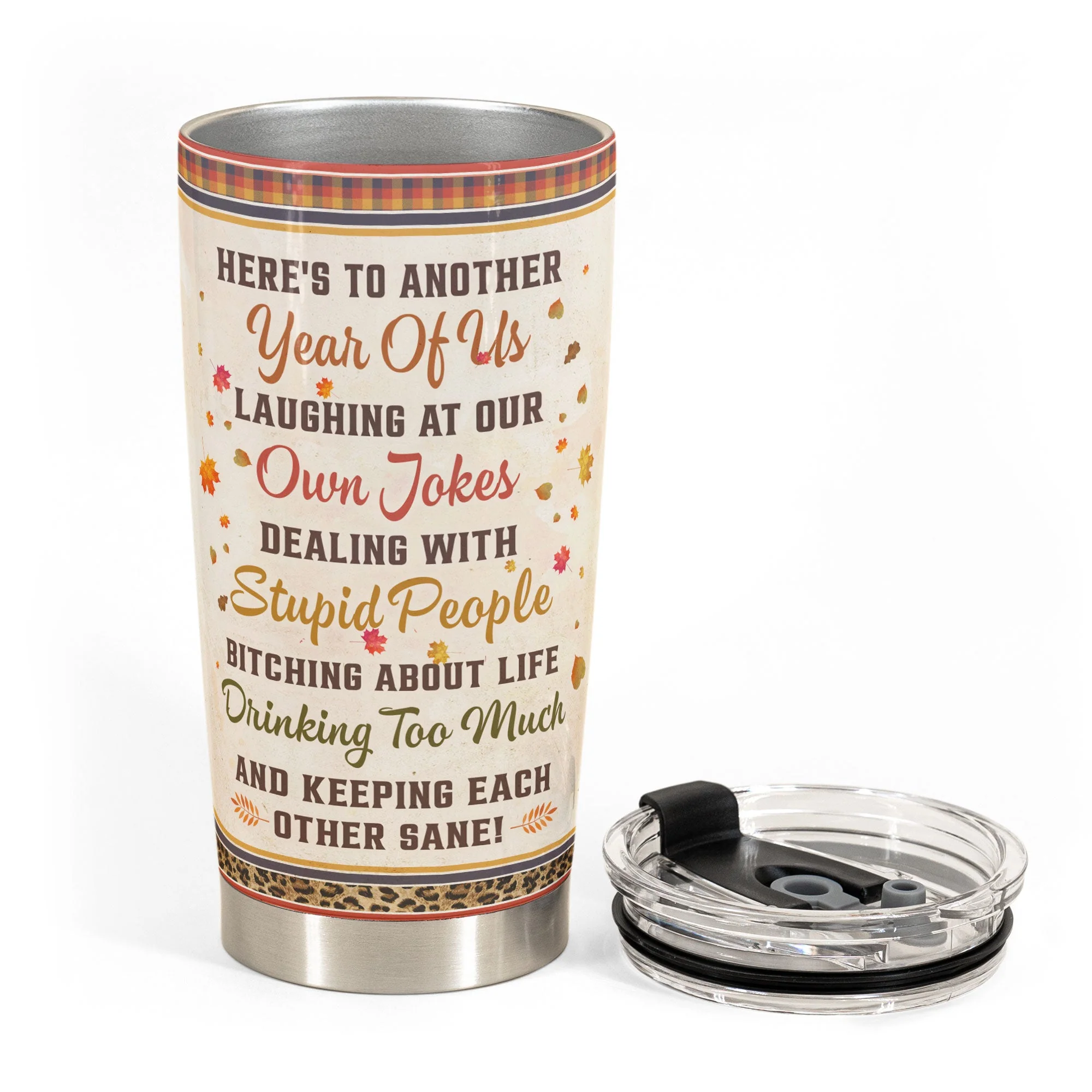 Pumpkin Spice Best Bitches & Everything Nice - Personalized Tumbler Cup - Funny, Birthday Gift For Friends, Best Friends, Besties, Girl Gang - Image 3