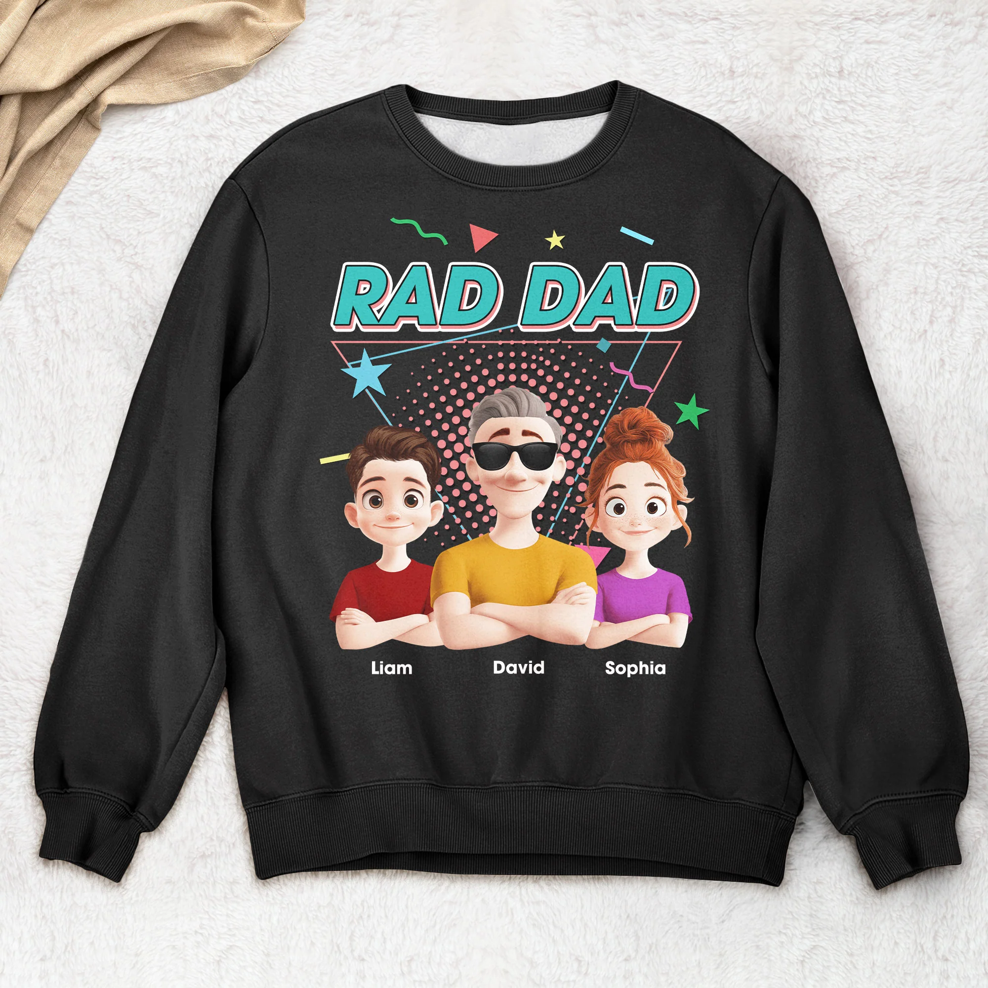 Rad Dad - Funny Cool Dad Gifts - Personalized Shirt - Image 2
