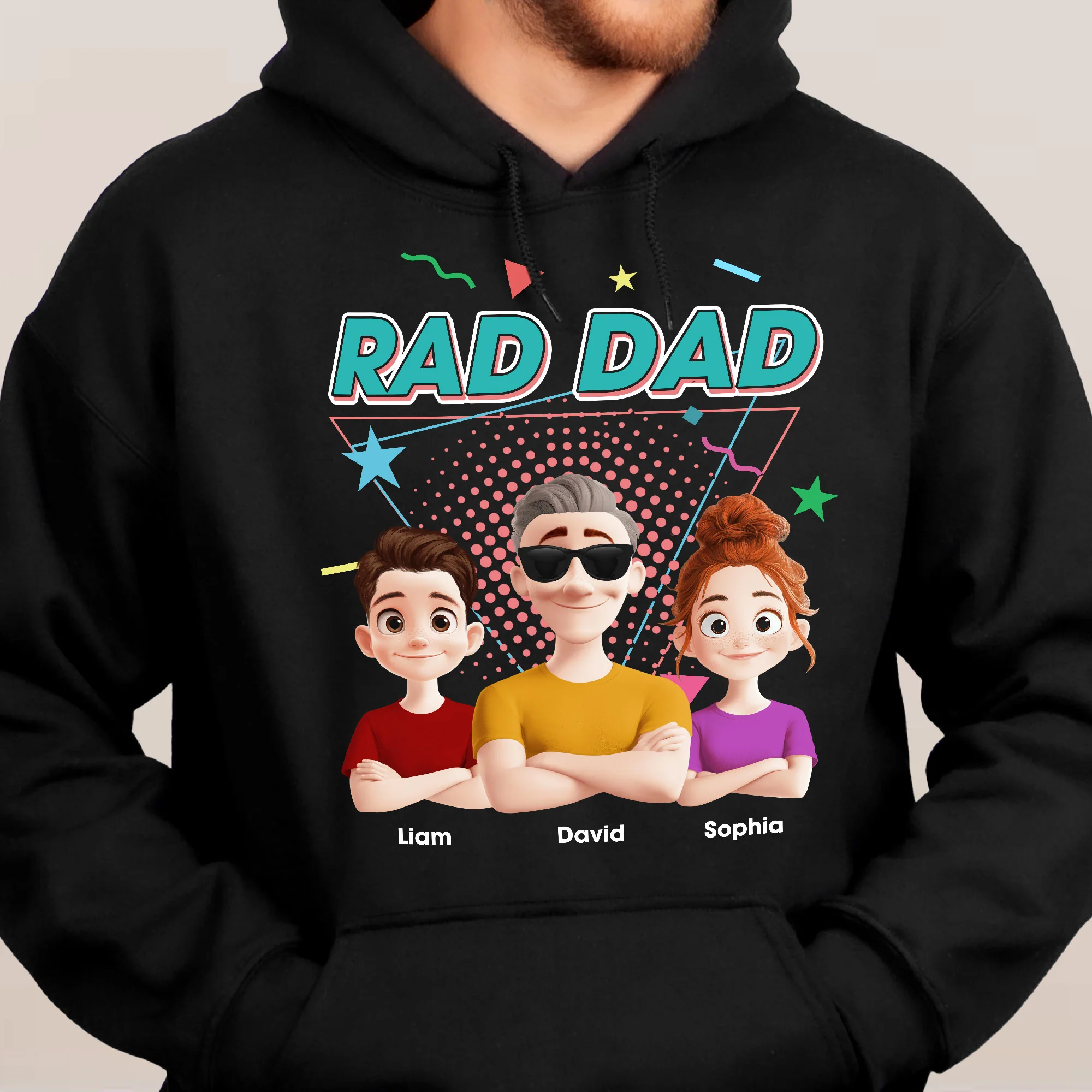 Rad Dad - Funny Cool Dad Gifts - Personalized Shirt - Image 5
