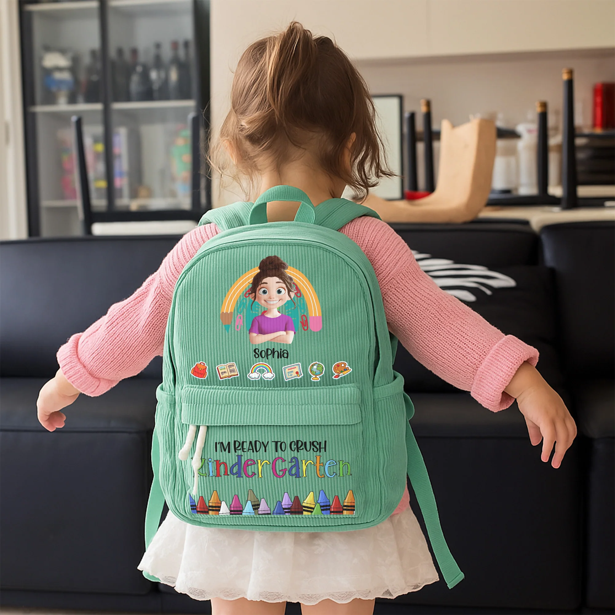 Ready To Crush School - Personalized Backpack - Image 3