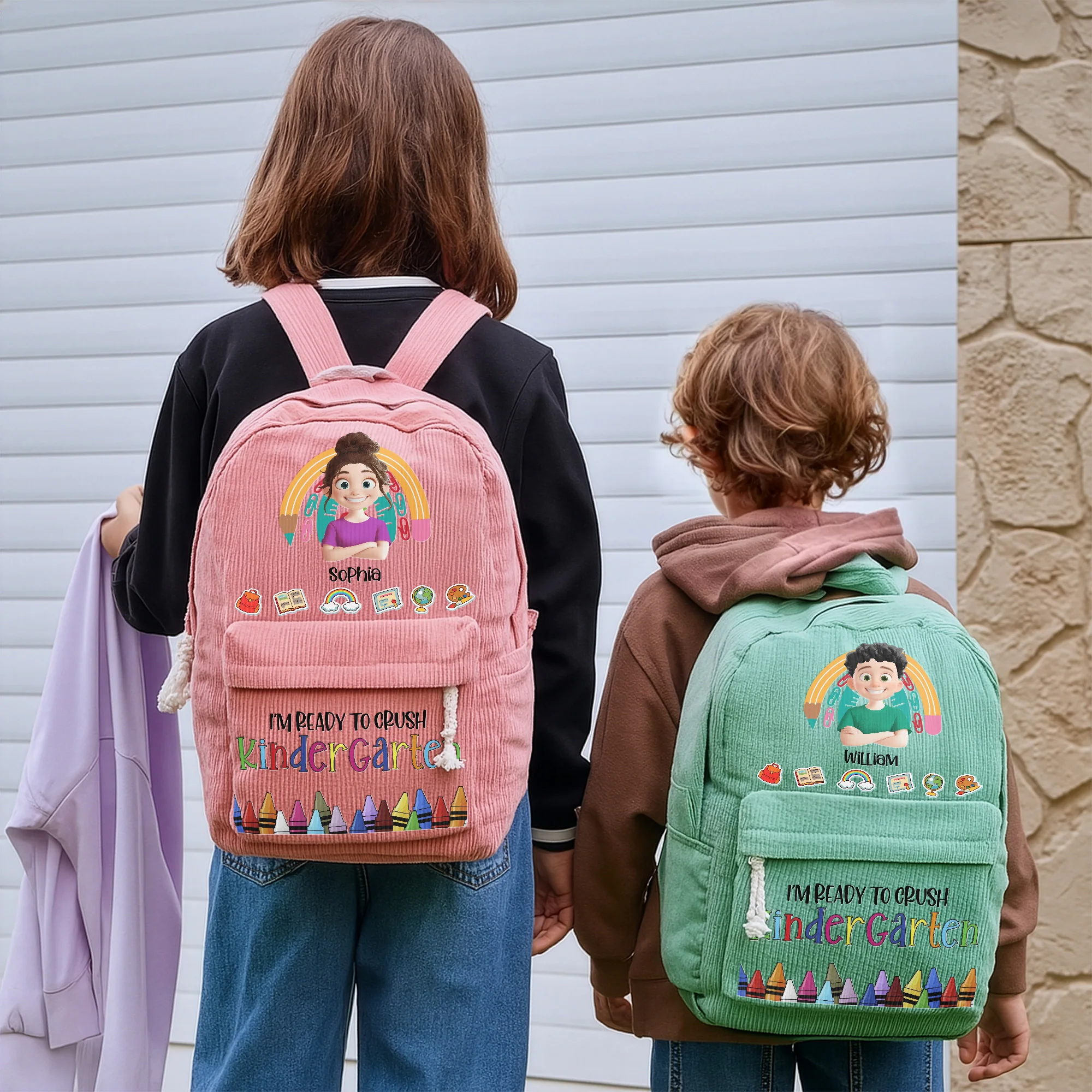 Ready To Crush School - Personalized Backpack - Image 6