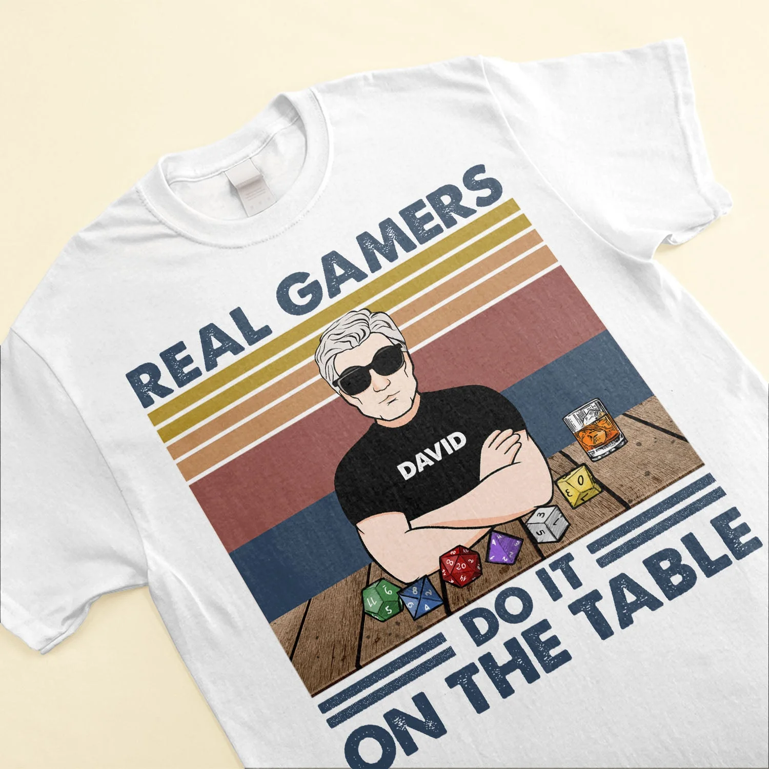 Real Gamers Do It On The Table - Personalized Shirt - Birthday Gift For Dnd Lover, Gamer - Image 3