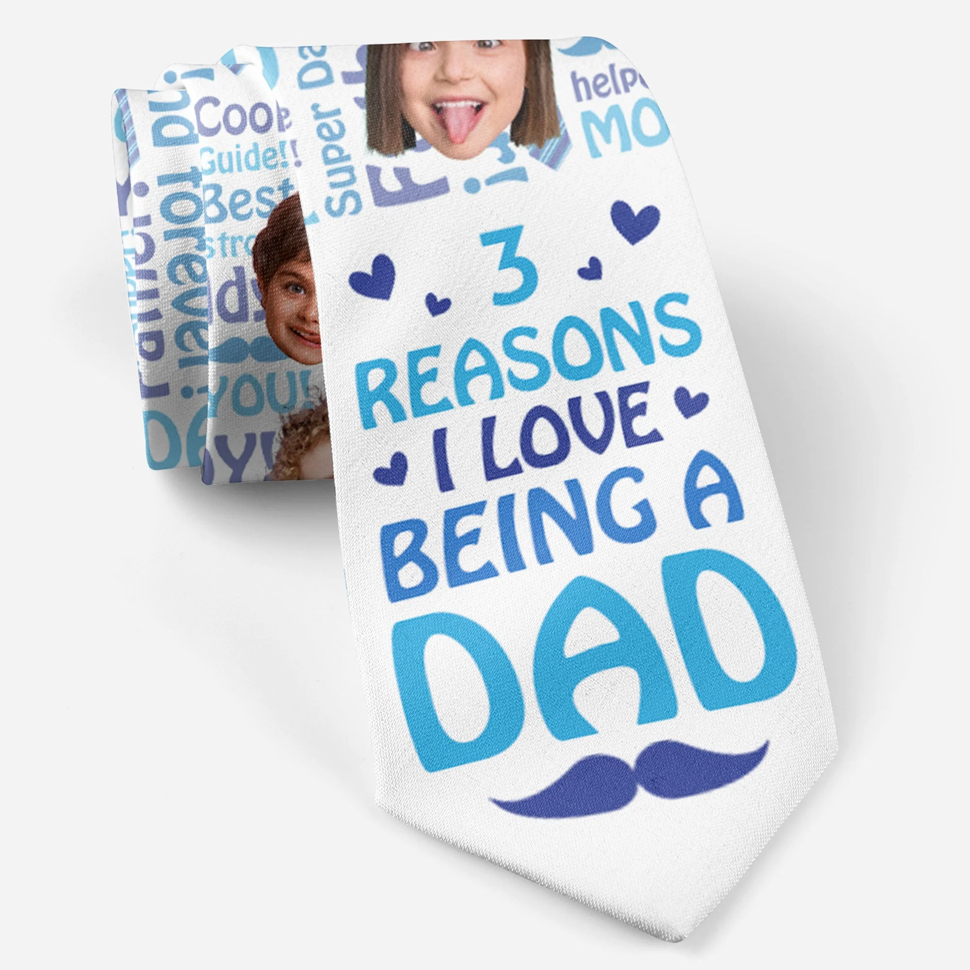 Reasons I Love Being A Dad - Custom Photo Tie - Image 2