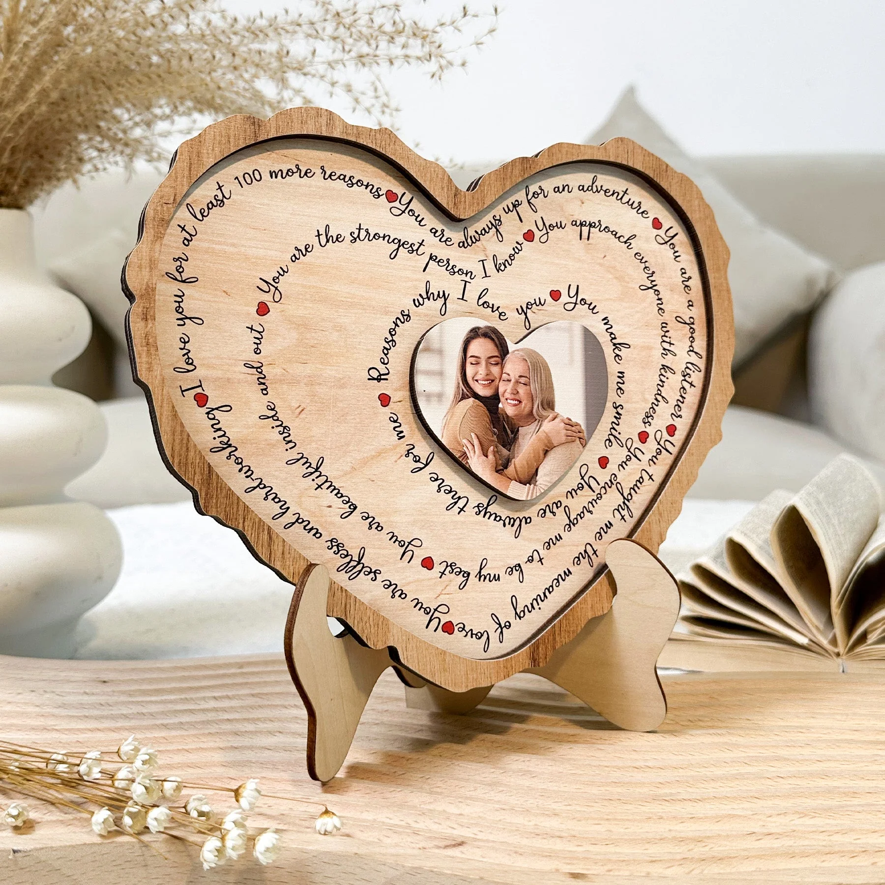 Reasons Why I Love You - Personalized Wooden Plaque - Image 4