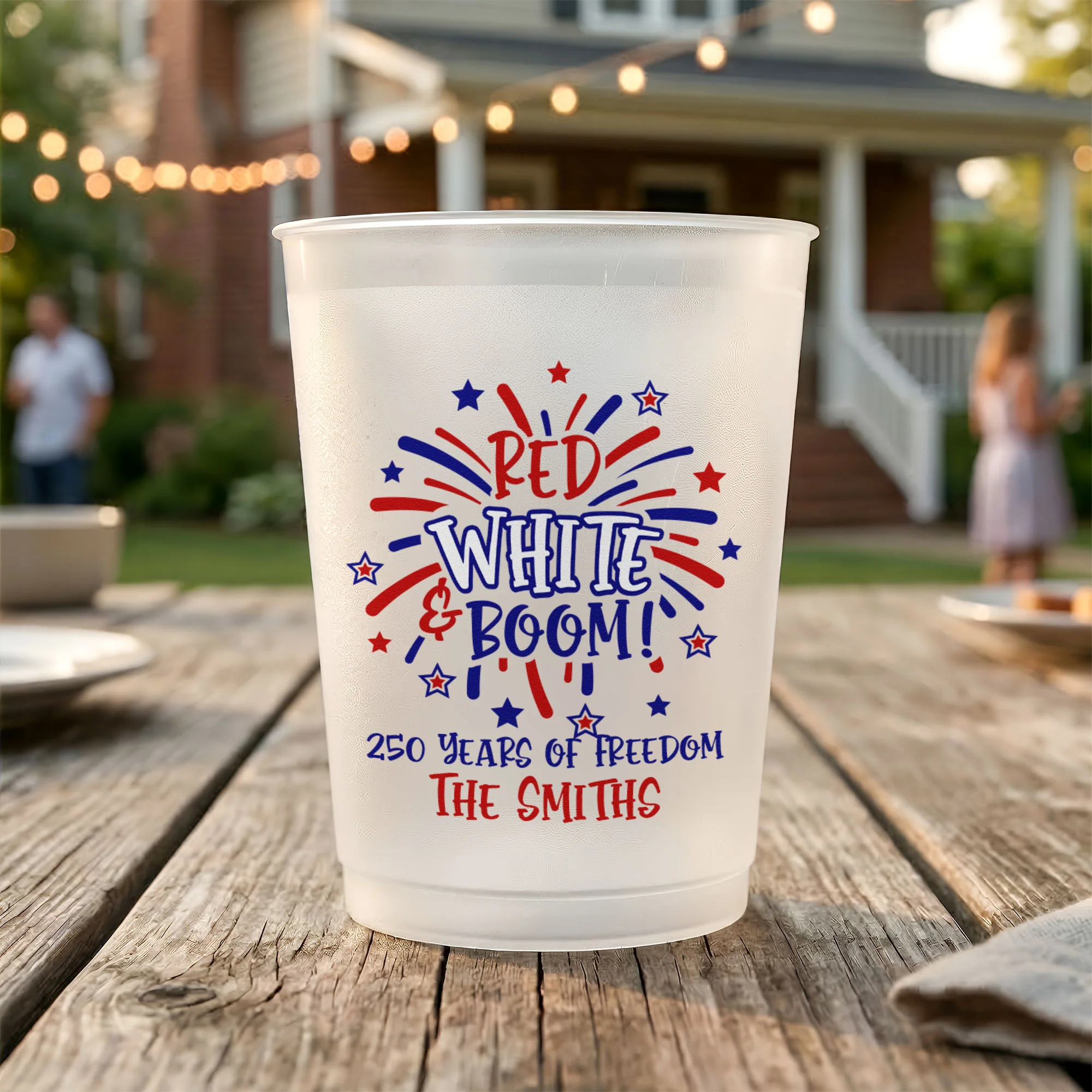 Red White & Boom - Personalized Cups - Image 2