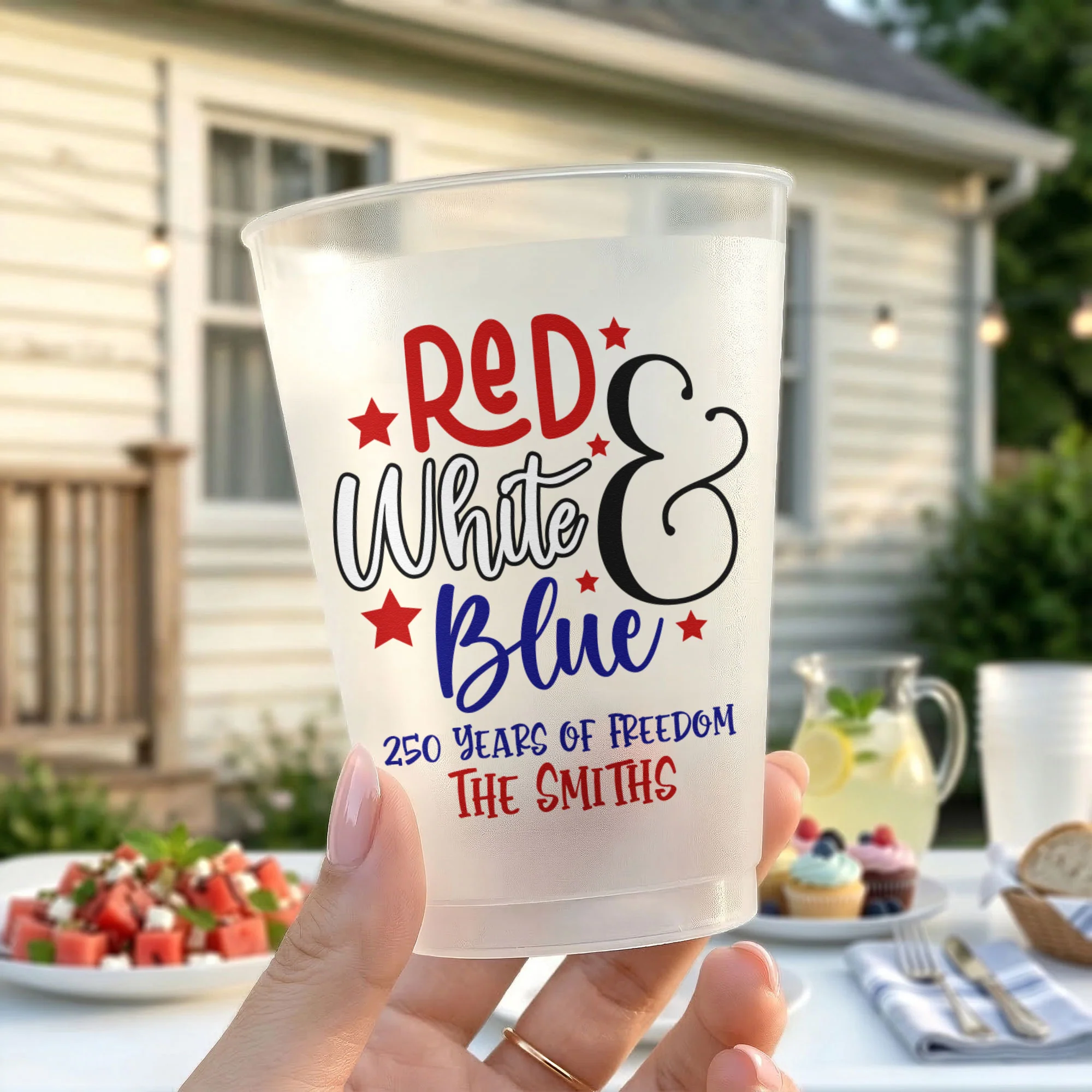 Red White & Boom - Personalized Cups - Image 3
