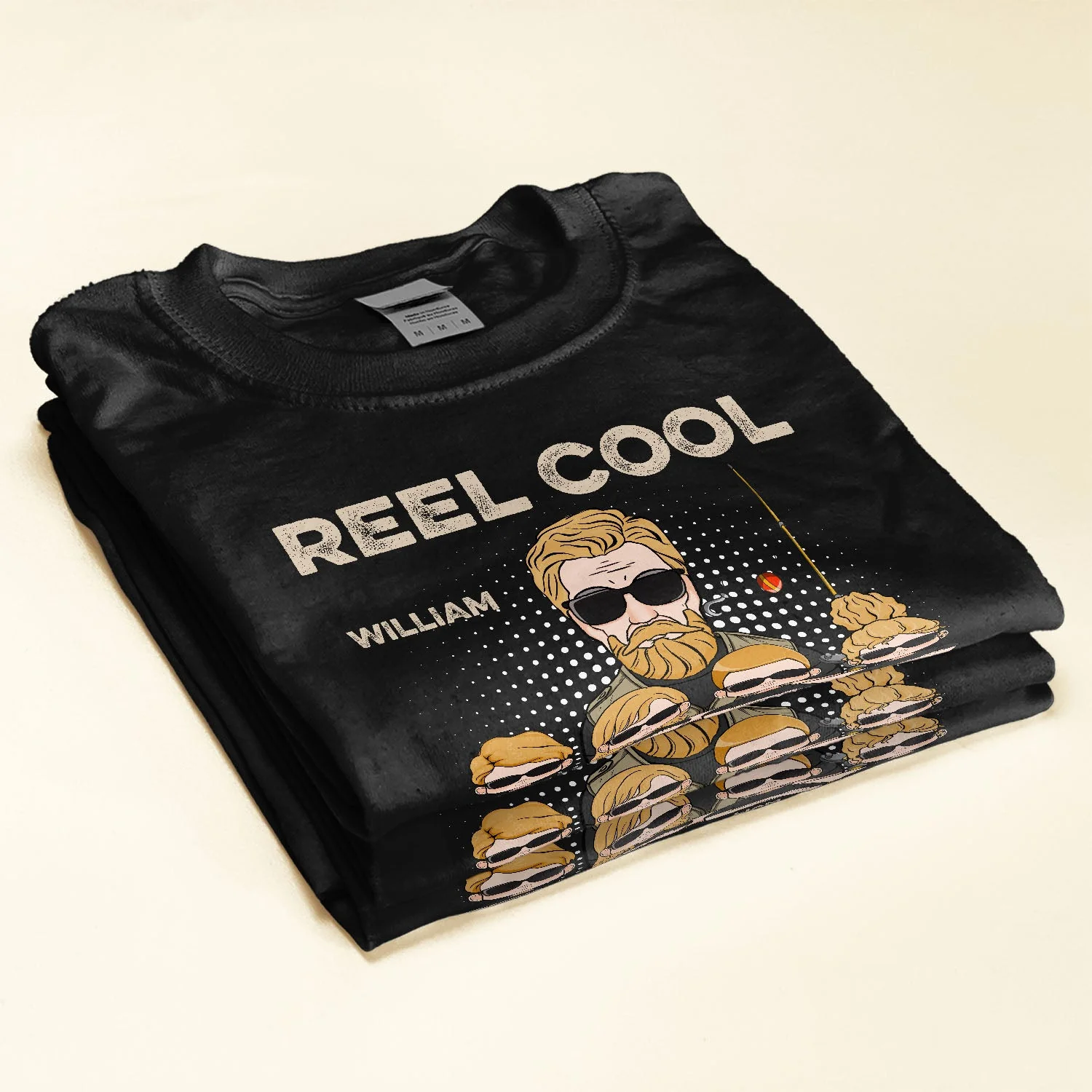 Reel Cool Dad/ Papa/ Grandpa - Personalized Shirt - Birthday, Father's Day Gift For Father, Dad, Daddy, Grandfather, Fisherman - Image 2