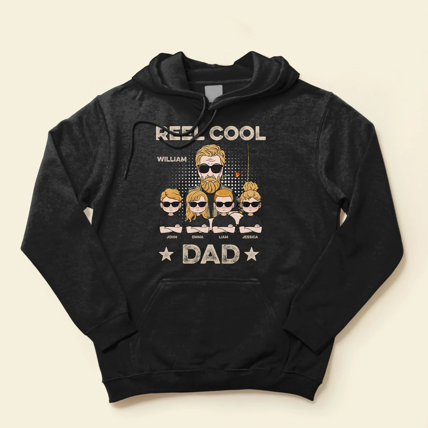Reel Cool Dad/ Papa/ Grandpa - Personalized Shirt - Birthday, Father's Day Gift For Father, Dad, Daddy, Grandfather, Fisherman - Image 4