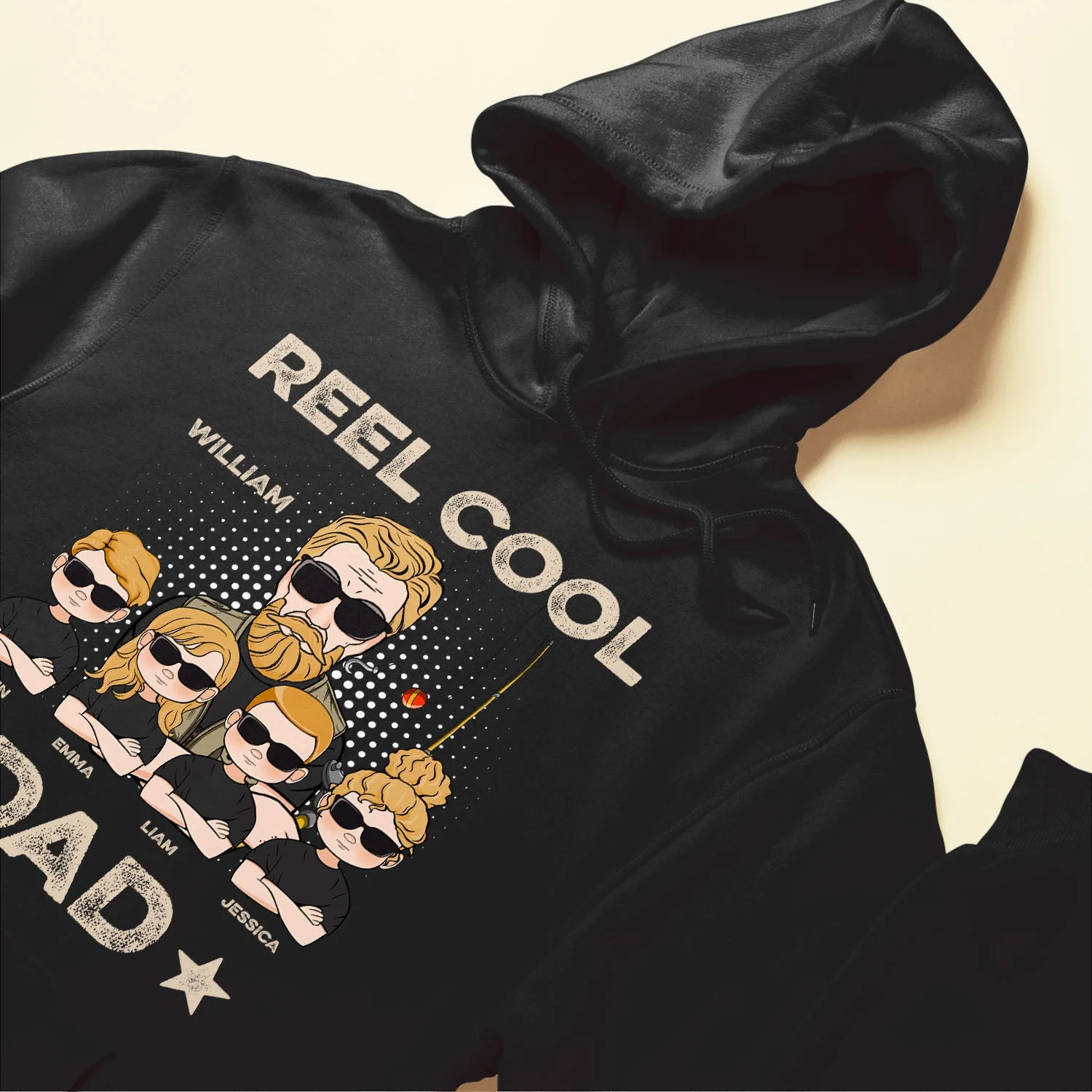 Reel Cool Dad/ Papa/ Grandpa - Personalized Shirt - Birthday, Father's Day Gift For Father, Dad, Daddy, Grandfather, Fisherman - Image 6