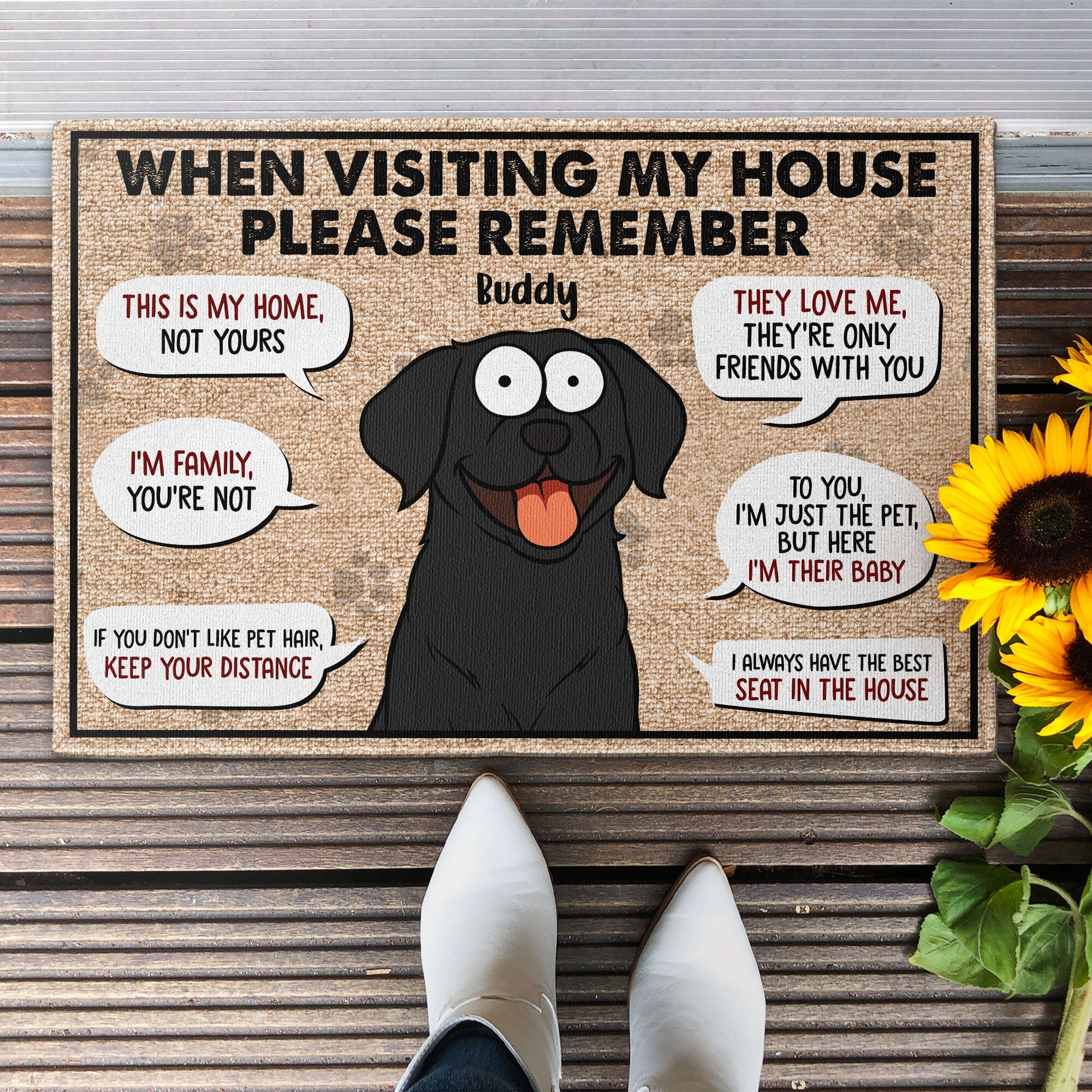 Remember When Visiting My House - Personalized Doormat - Image 2