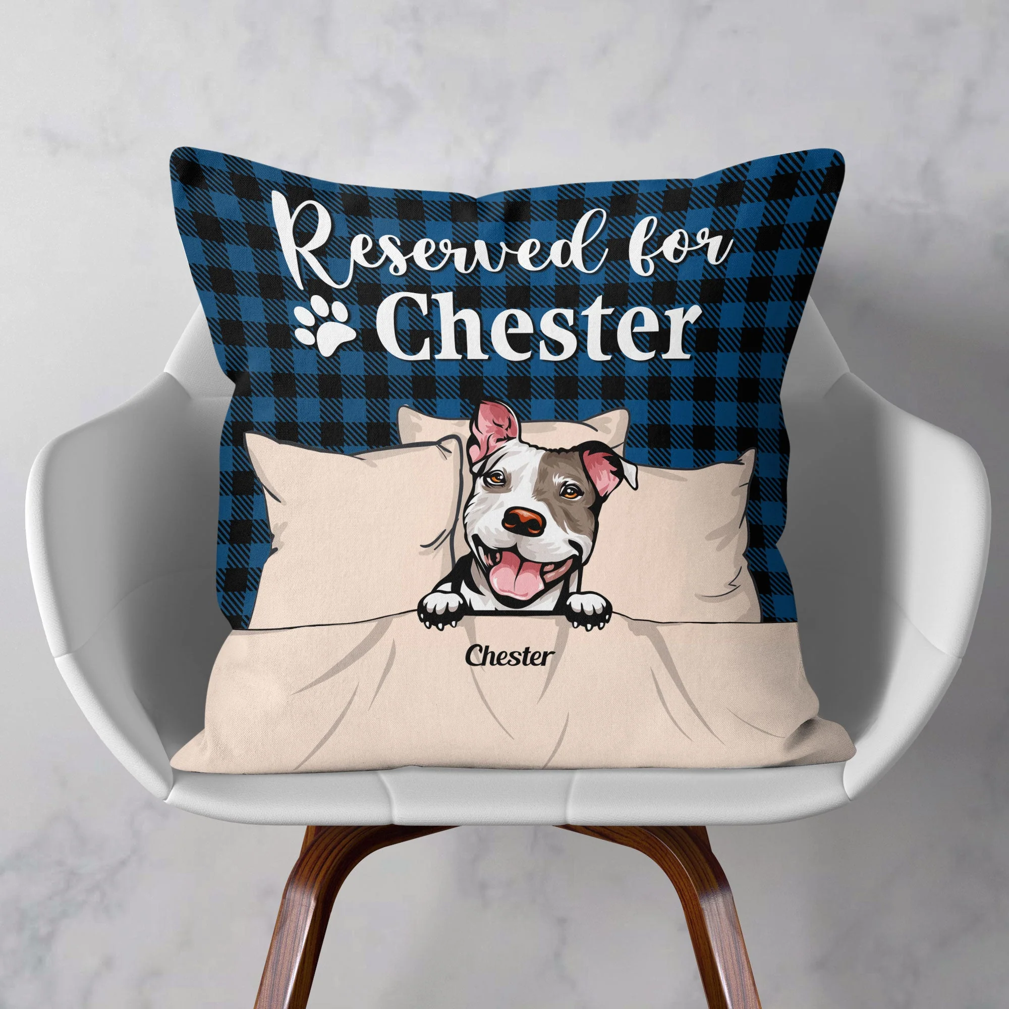 Reserved For My Dogs And Cats - Personalized Pillow (Insert Included) - Birthday Gift For Dog Mom, Cat Mom, Pet Parents - Image 2