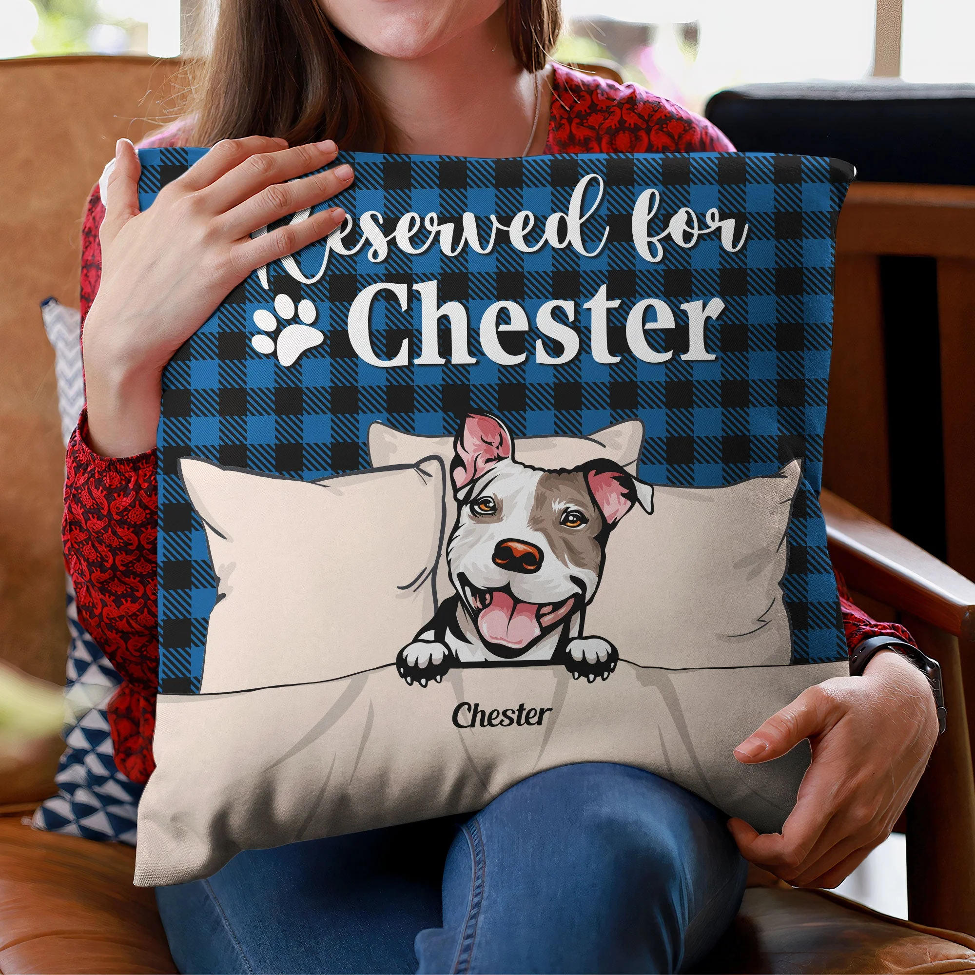 Reserved For My Dogs And Cats - Personalized Pillow (Insert Included) - Birthday Gift For Dog Mom, Cat Mom, Pet Parents - Image 3