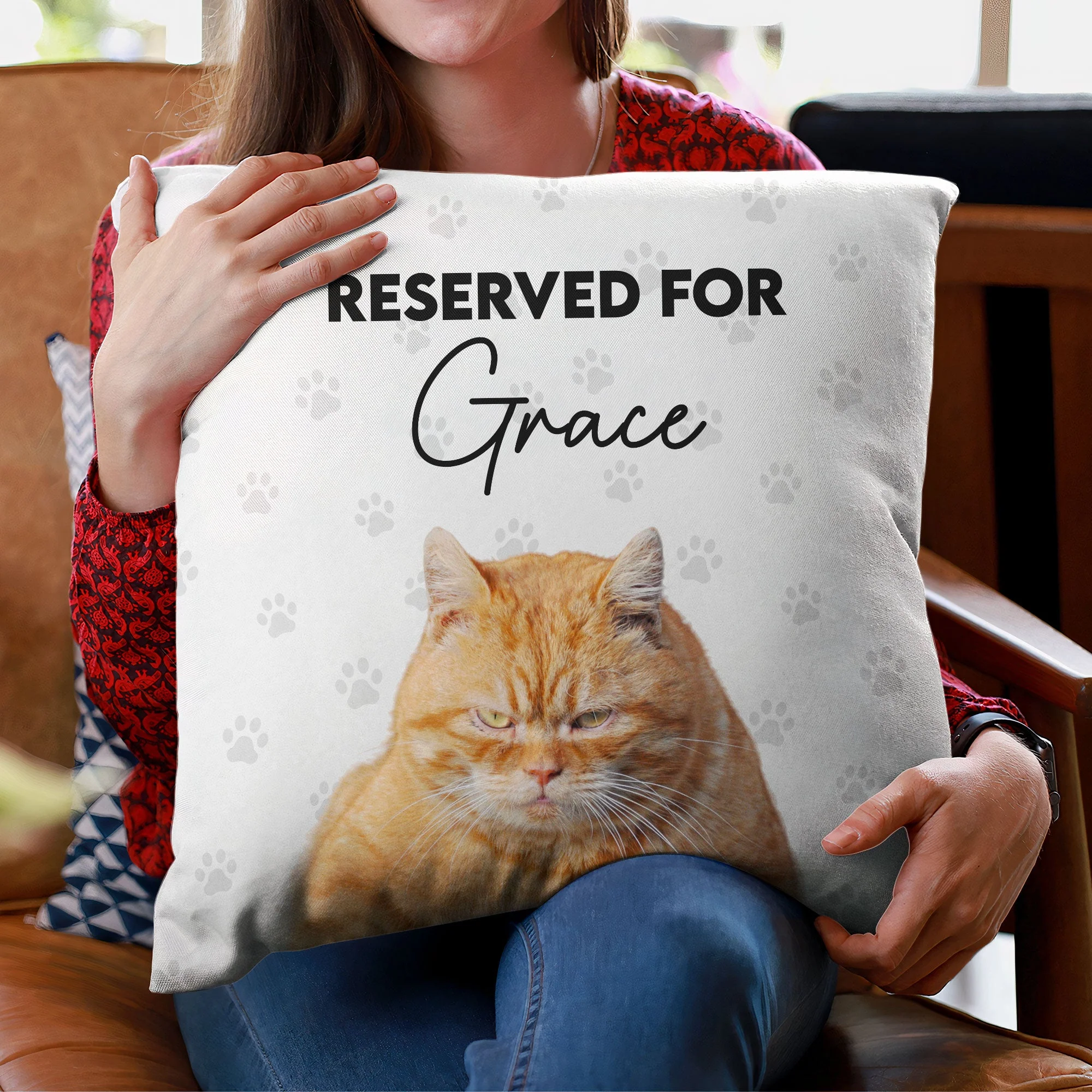 Reserved For - Personalized Photo Pillow - Image 4