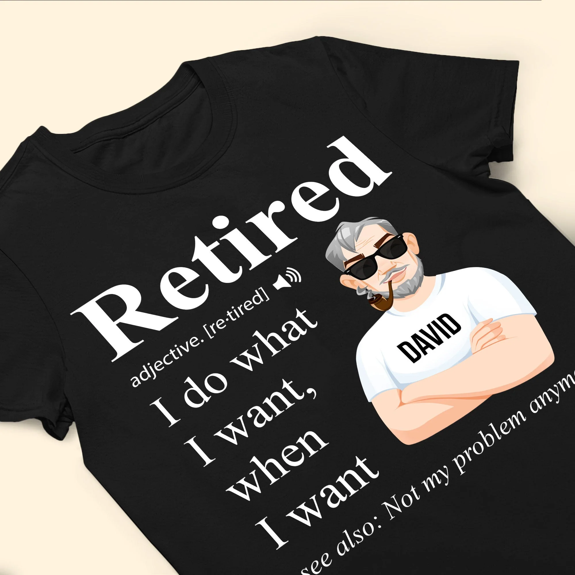 Retired Definition Happy Retirement - Personalized Shirt - Image 4