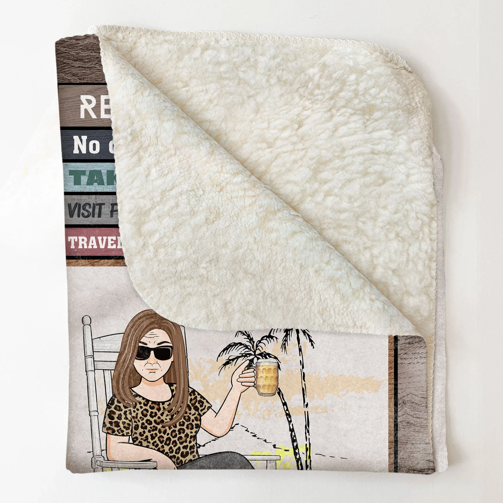 Retirement Rules Enjoy The Next Chapter - Personalized Blanket - Image 4