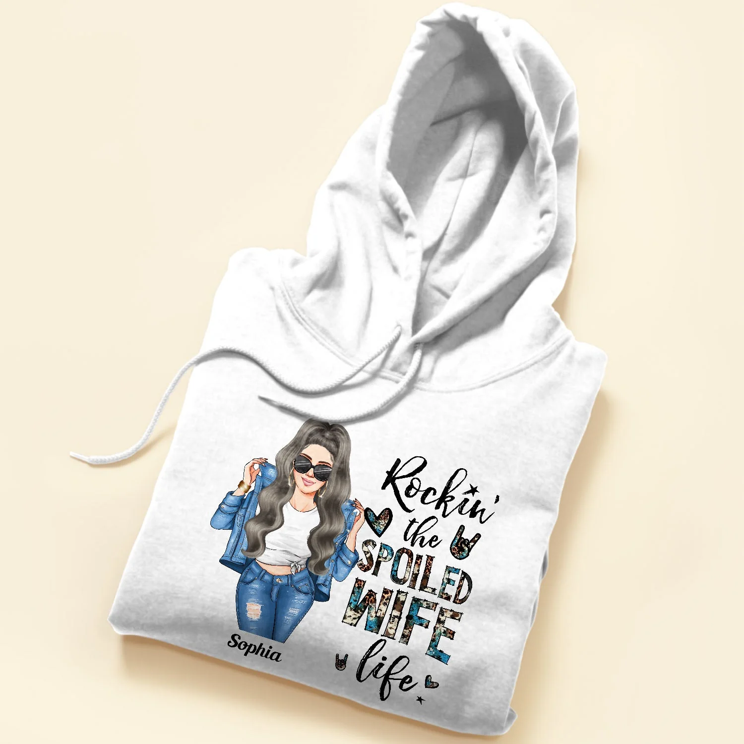 Rocking The Spoiled Wife Life - Personalized Shirt - Anniversary, Birthday Gift For Wife, Lover, Honey - Leopard Design - Image 5