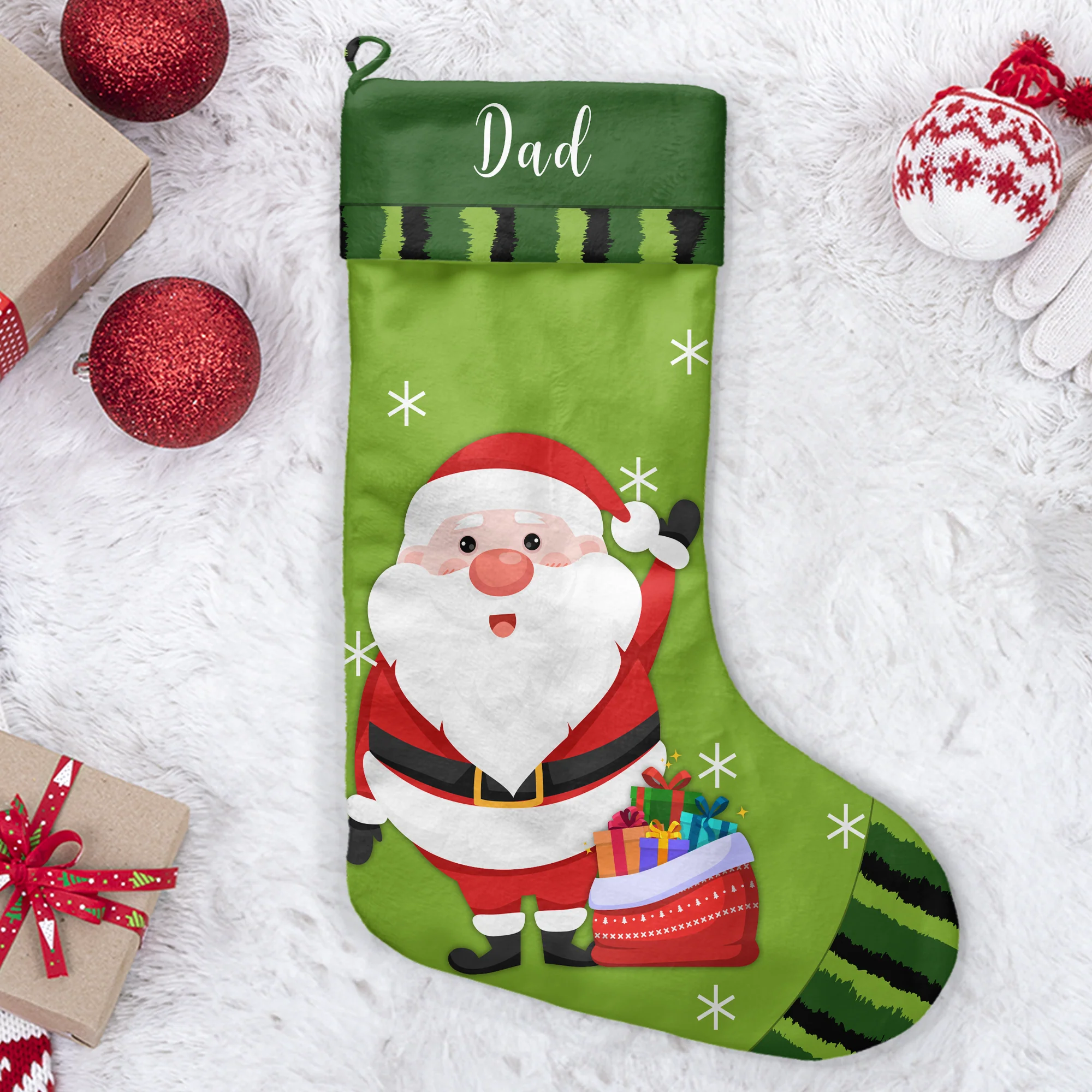 Santa Christmas - Personalized Stocking - Image 2
