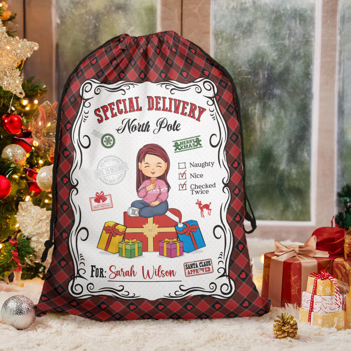 Santa Sacks Special Delivery For Kid - Personalized Christmas Sack - Image 5