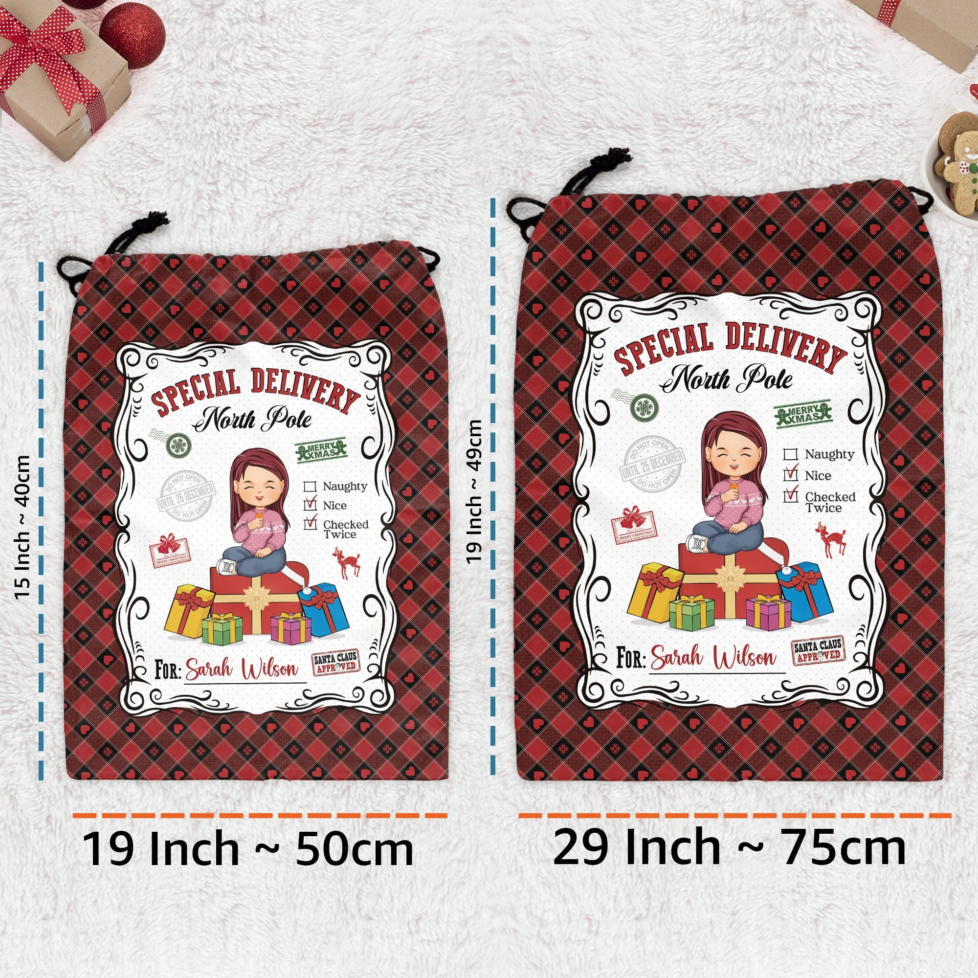 Santa Sacks Special Delivery For Kid - Personalized Christmas Sack - Image 7