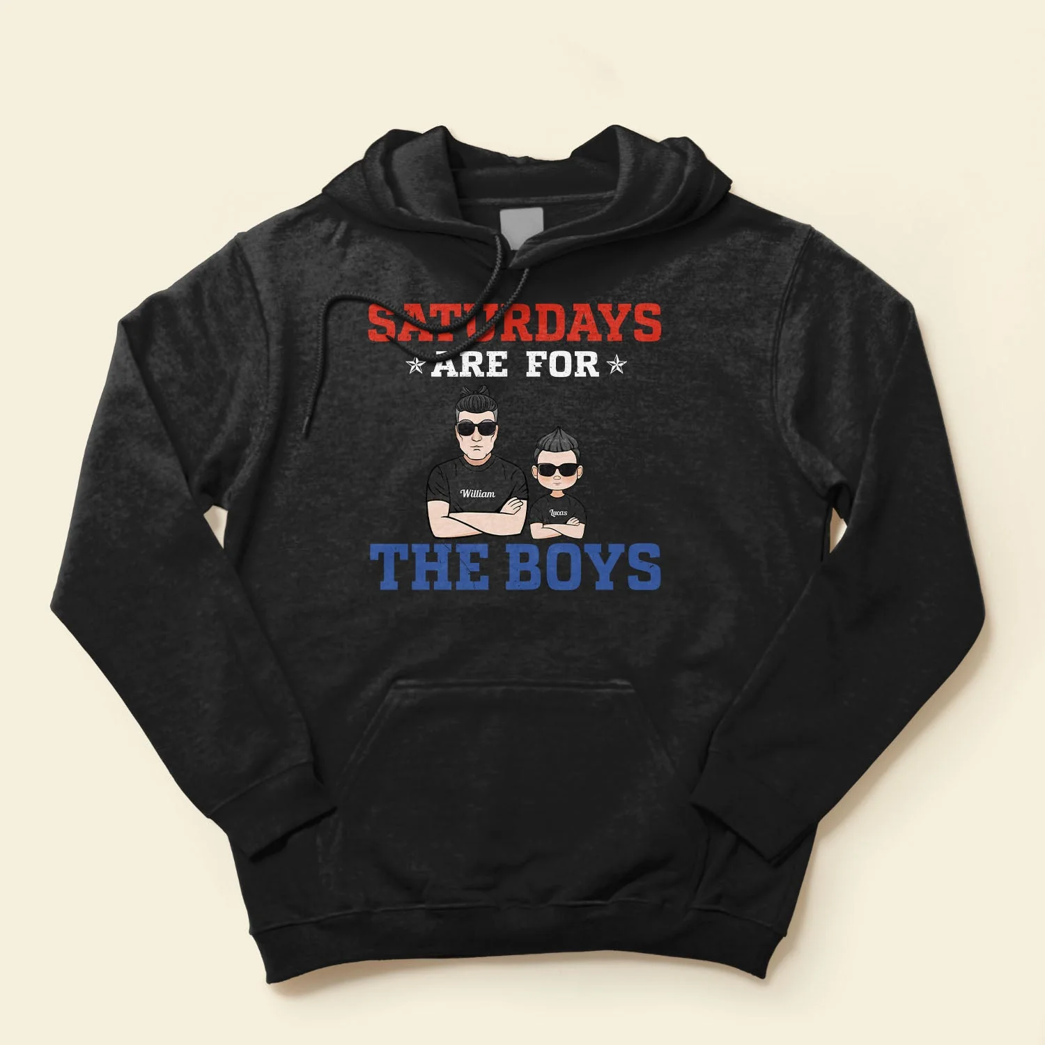 Saturdays Are For The Boys - Personalized Shirt - Father's Day Gift For Father, Dad - Daddy & Me, Dad And Sons, Saturday Shirt - Image 4