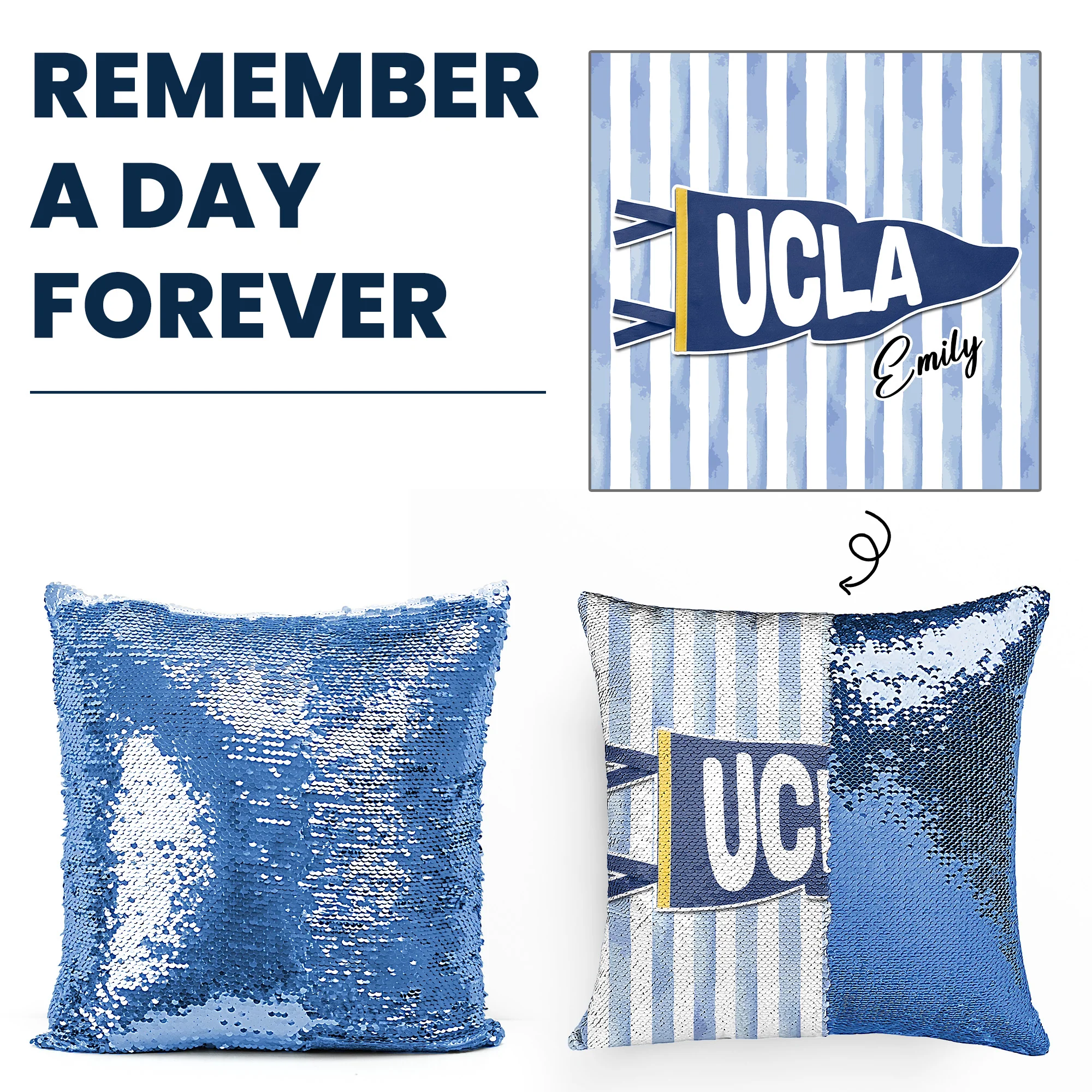 School Pennant Flag - Custom Pillow - Image 4
