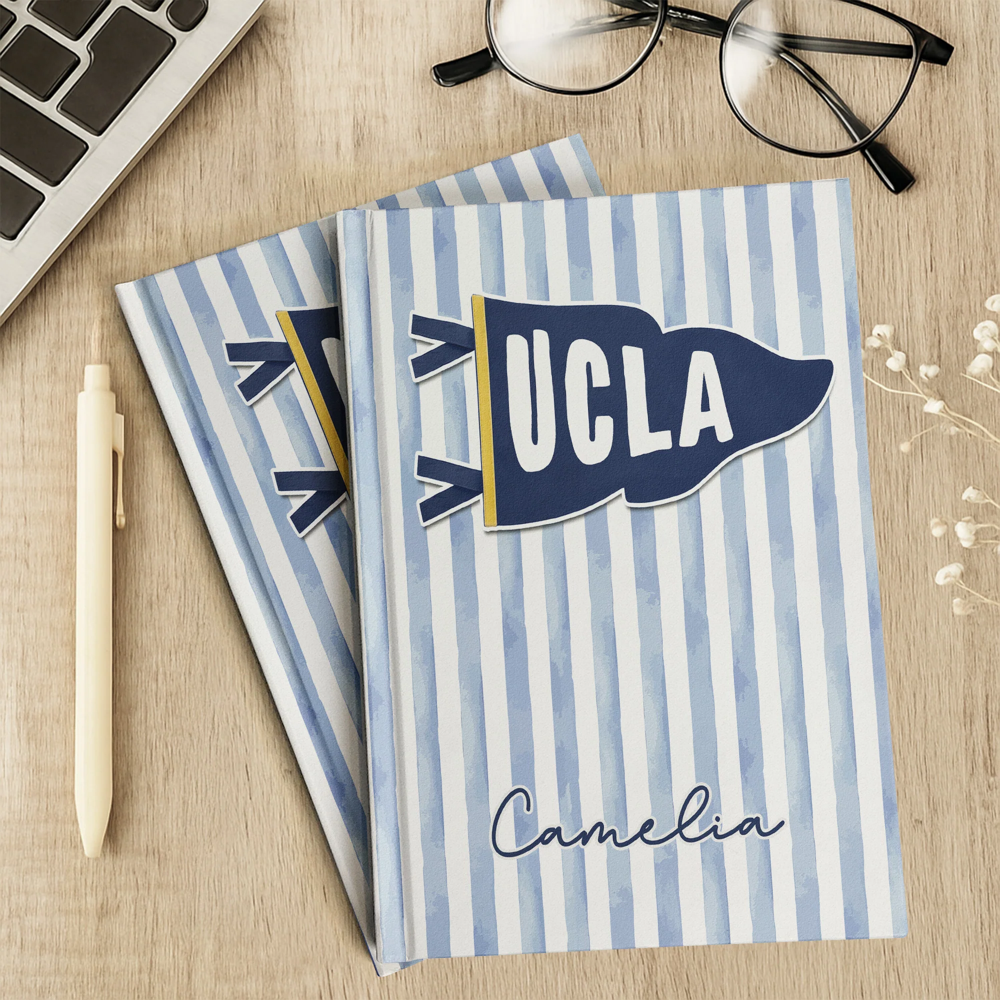 School Pennant Flag - Personalized Journal - Image 4
