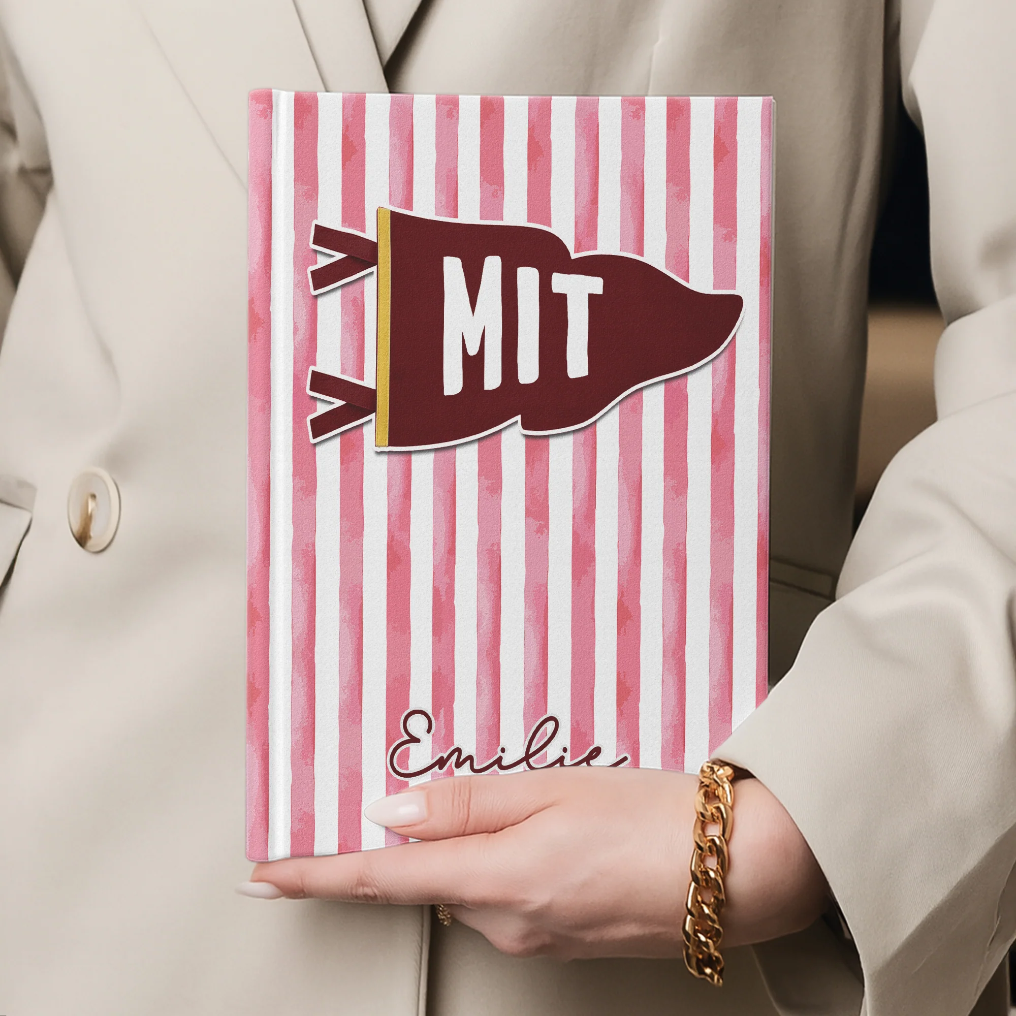 School Pennant Flag - Personalized Journal - Image 5