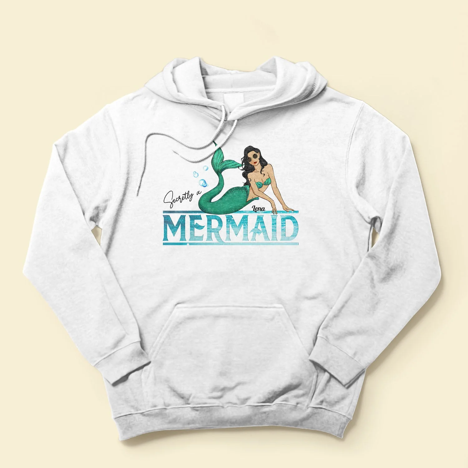 Secretly A Mermaid - Personalized Shirt - Birthday Gift For Girls, Mermaid Girls, Ocean Lovers - Image 4