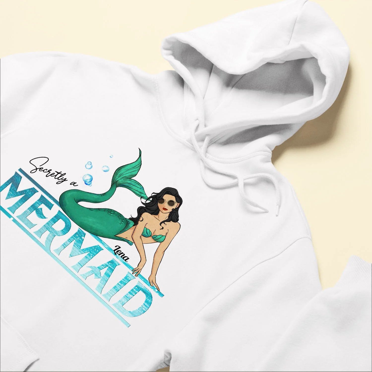 Secretly A Mermaid - Personalized Shirt - Birthday Gift For Girls, Mermaid Girls, Ocean Lovers - Image 6