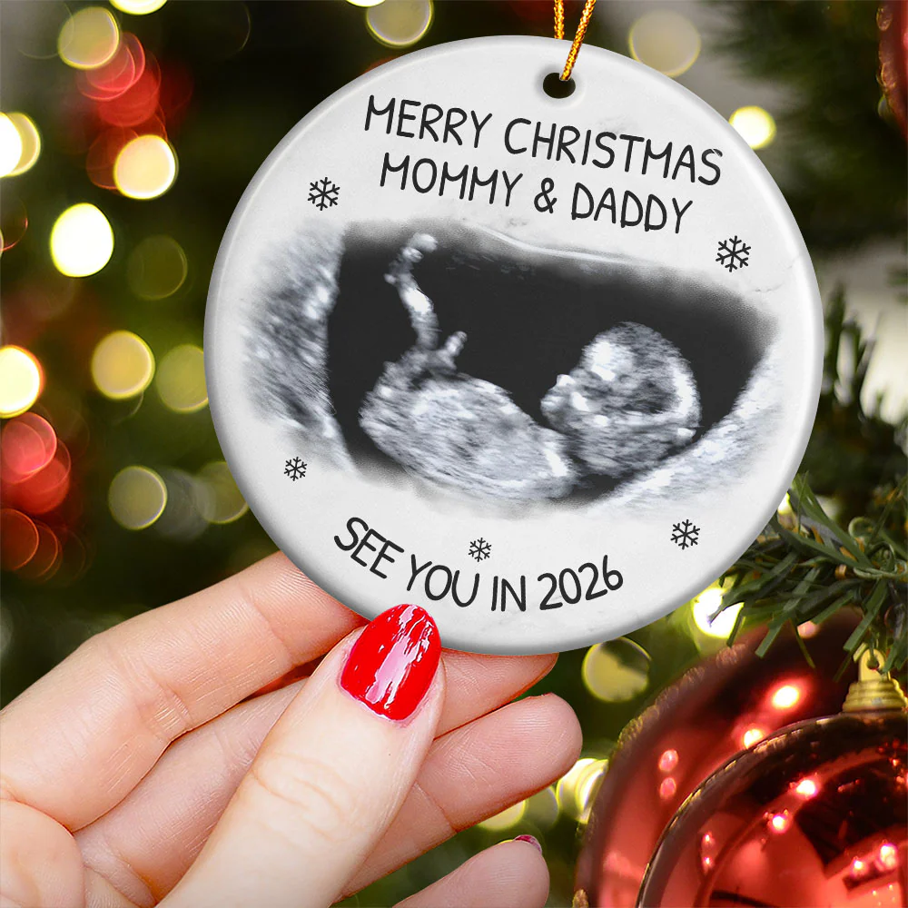 See You In 2026 - Personalized Ceramic Photo Ornament - Image 4