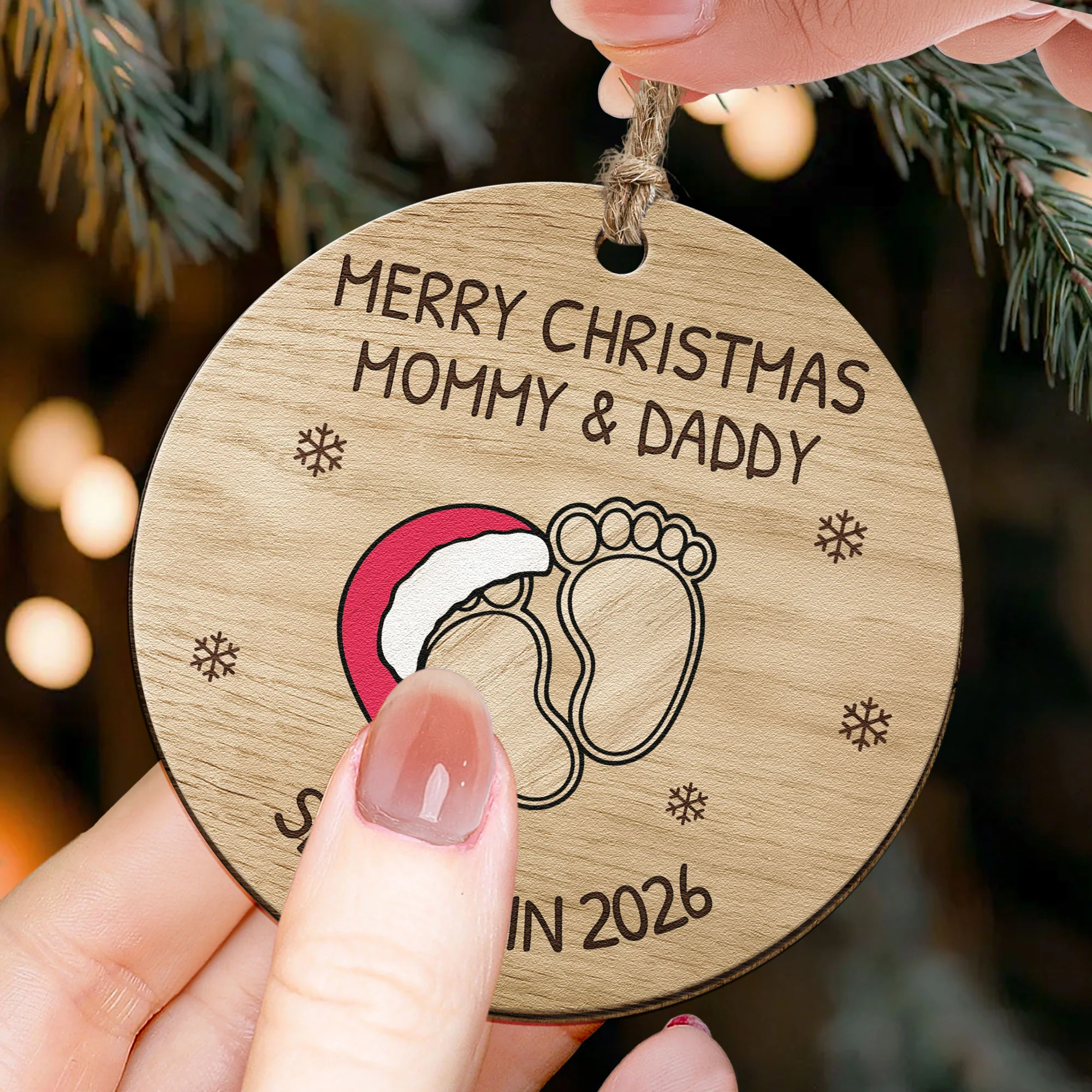 See You In 2026 - Personalized Wooden Ornament - Image 2