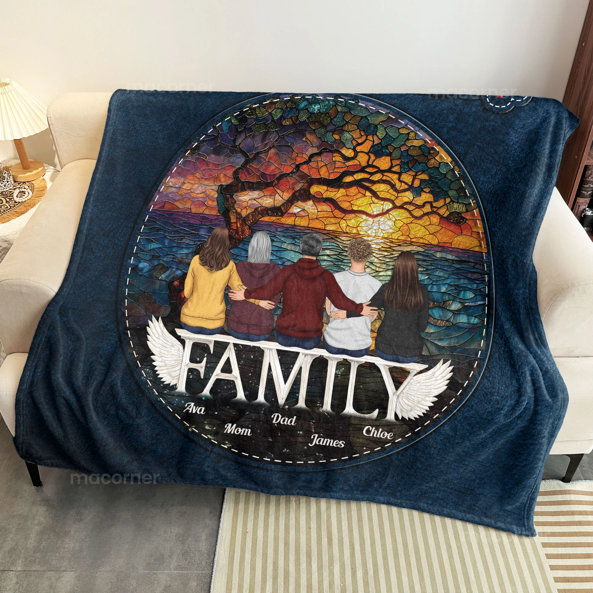 Send A Hug From Heaven - Personalized Blanket - Image 5
