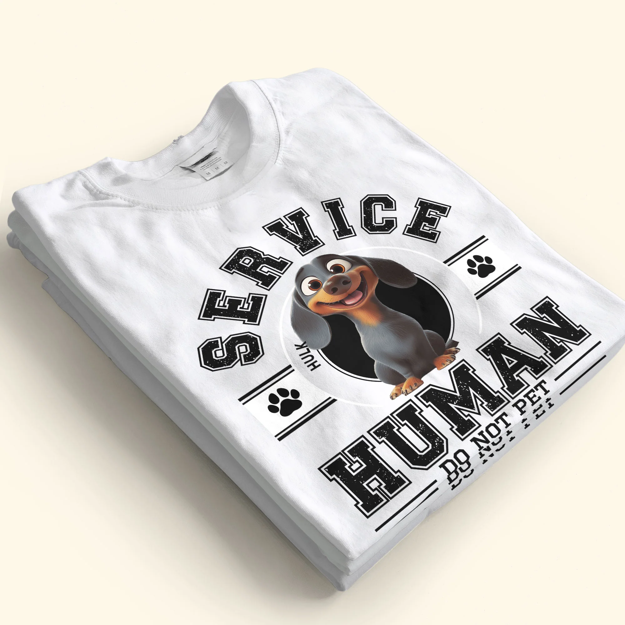 Service Human, Do Not Pet - Personalized Shirt - Image 4