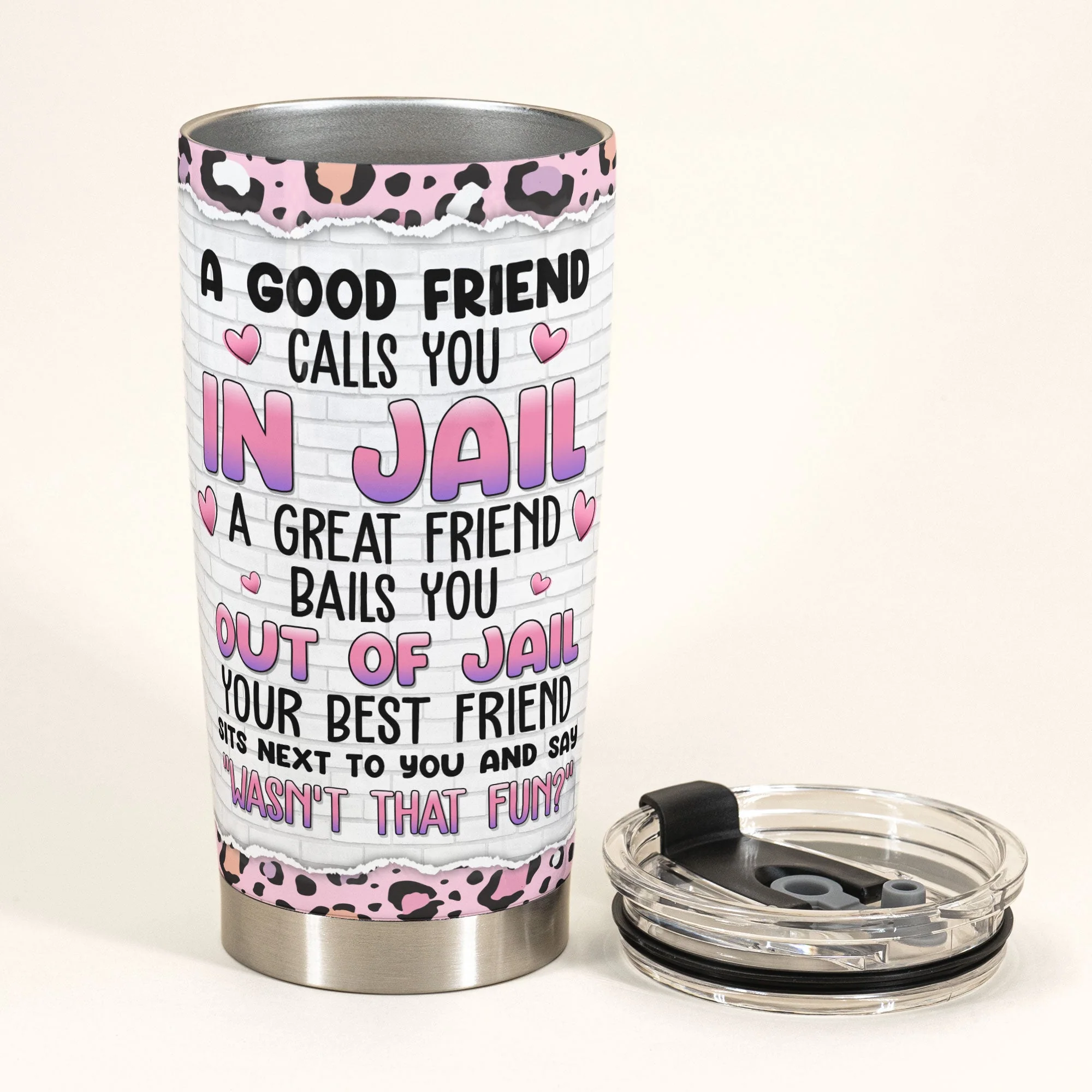 She Is My Accomplice I'M Her Alibi! - Personalized Tumbler Cup - Image 3
