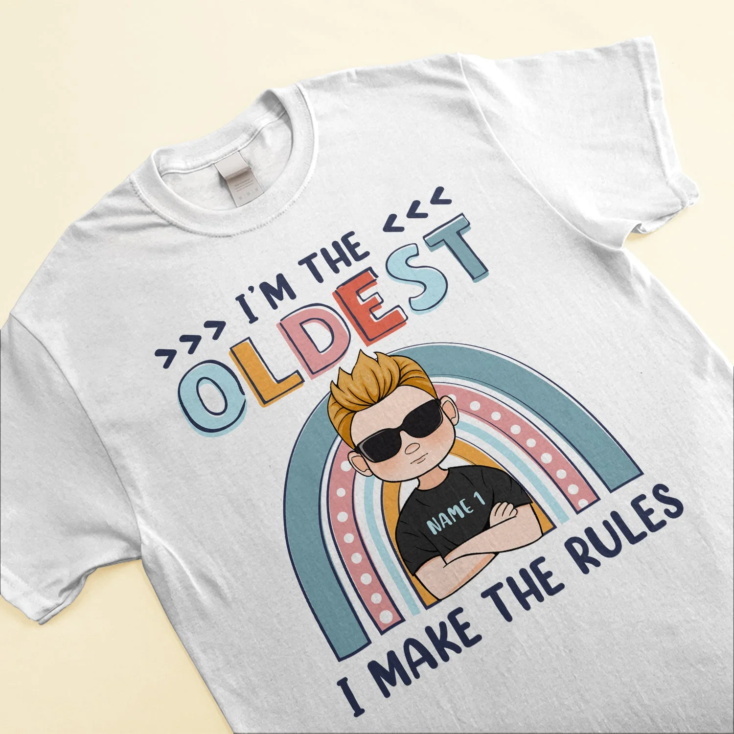 Sibling Squad - Personalized Shirt - Gift For Sibling - Kids Illustration - Image 2