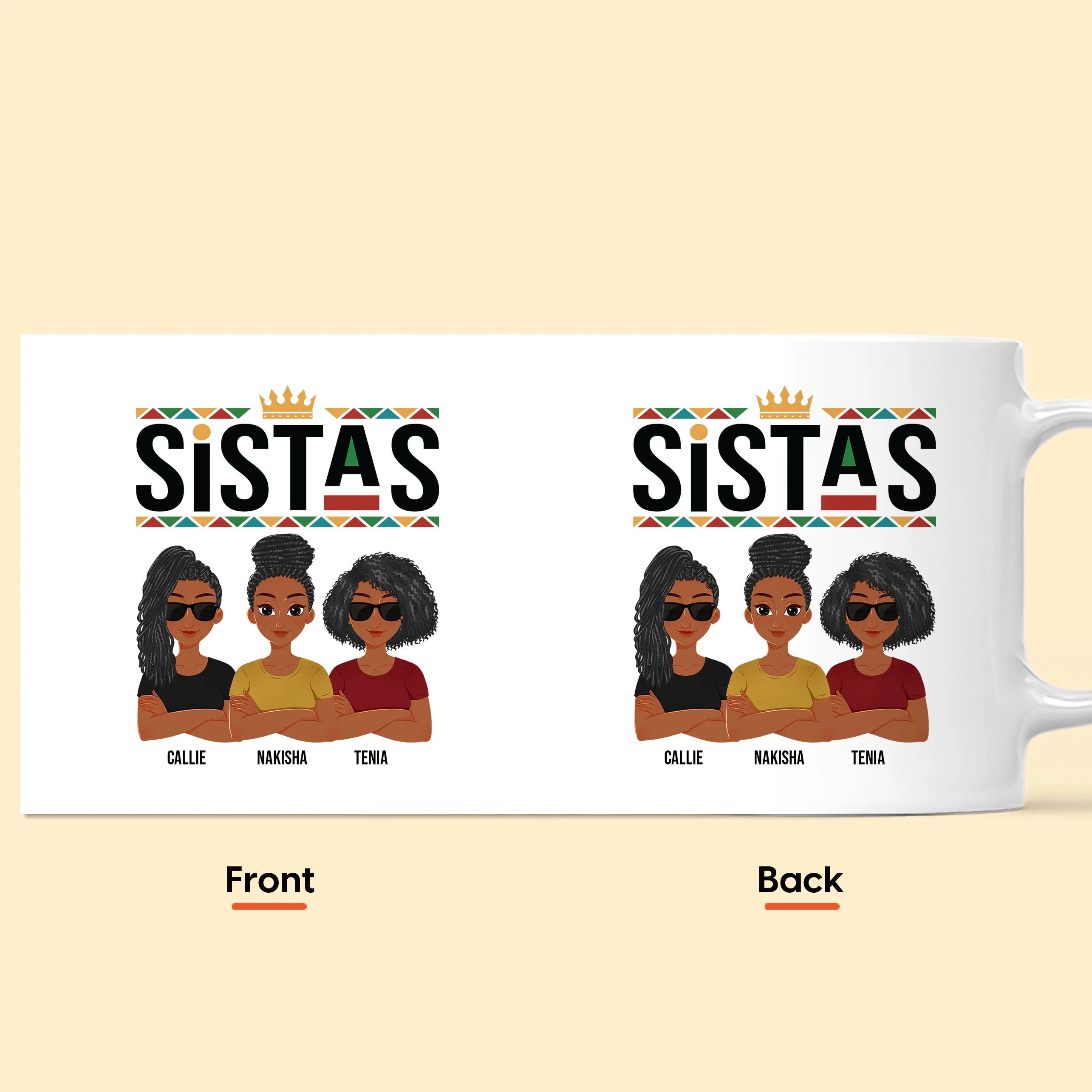 Sistas - New Version - Personalized Mug - Image 7