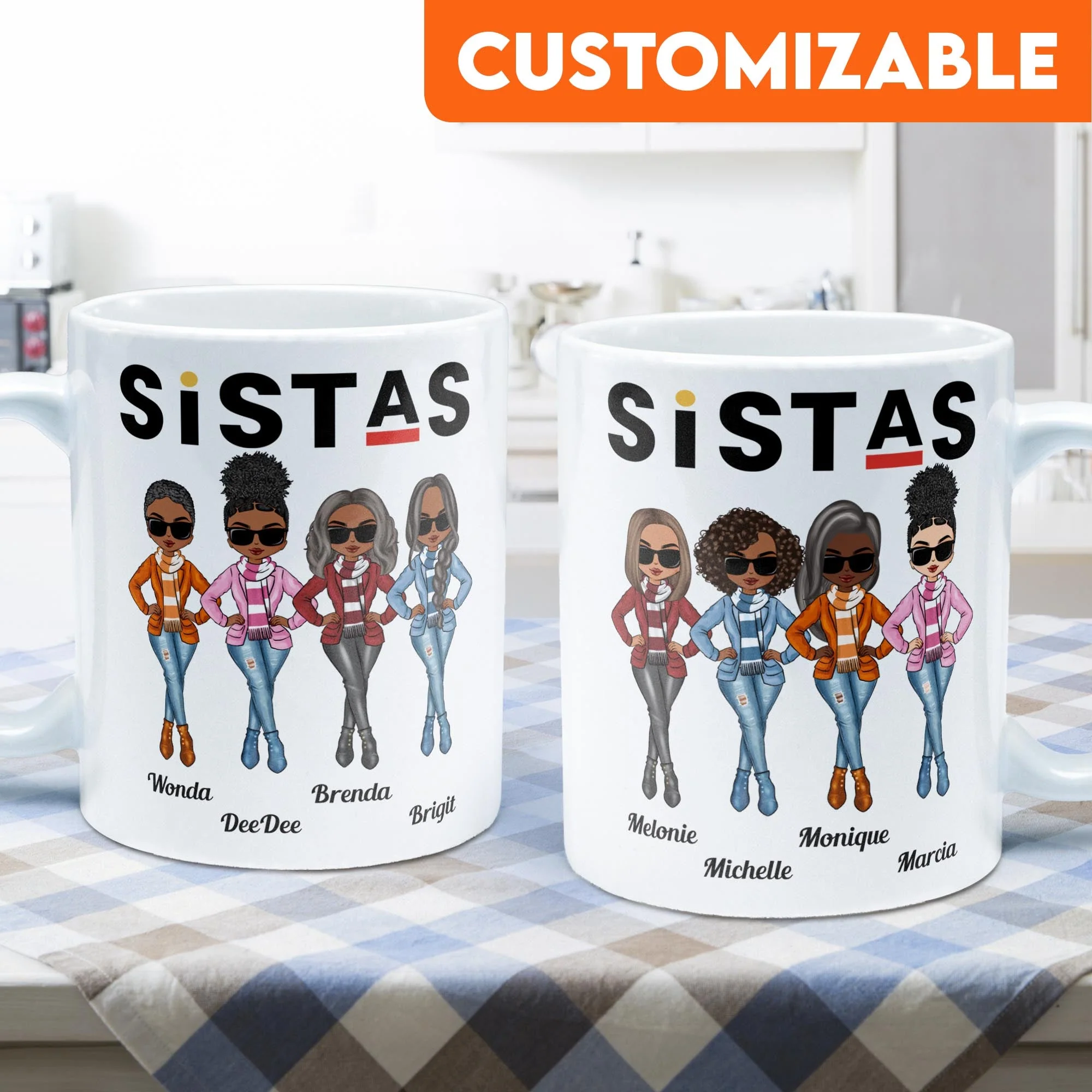 Sistas - Personalized Mug - Image 3